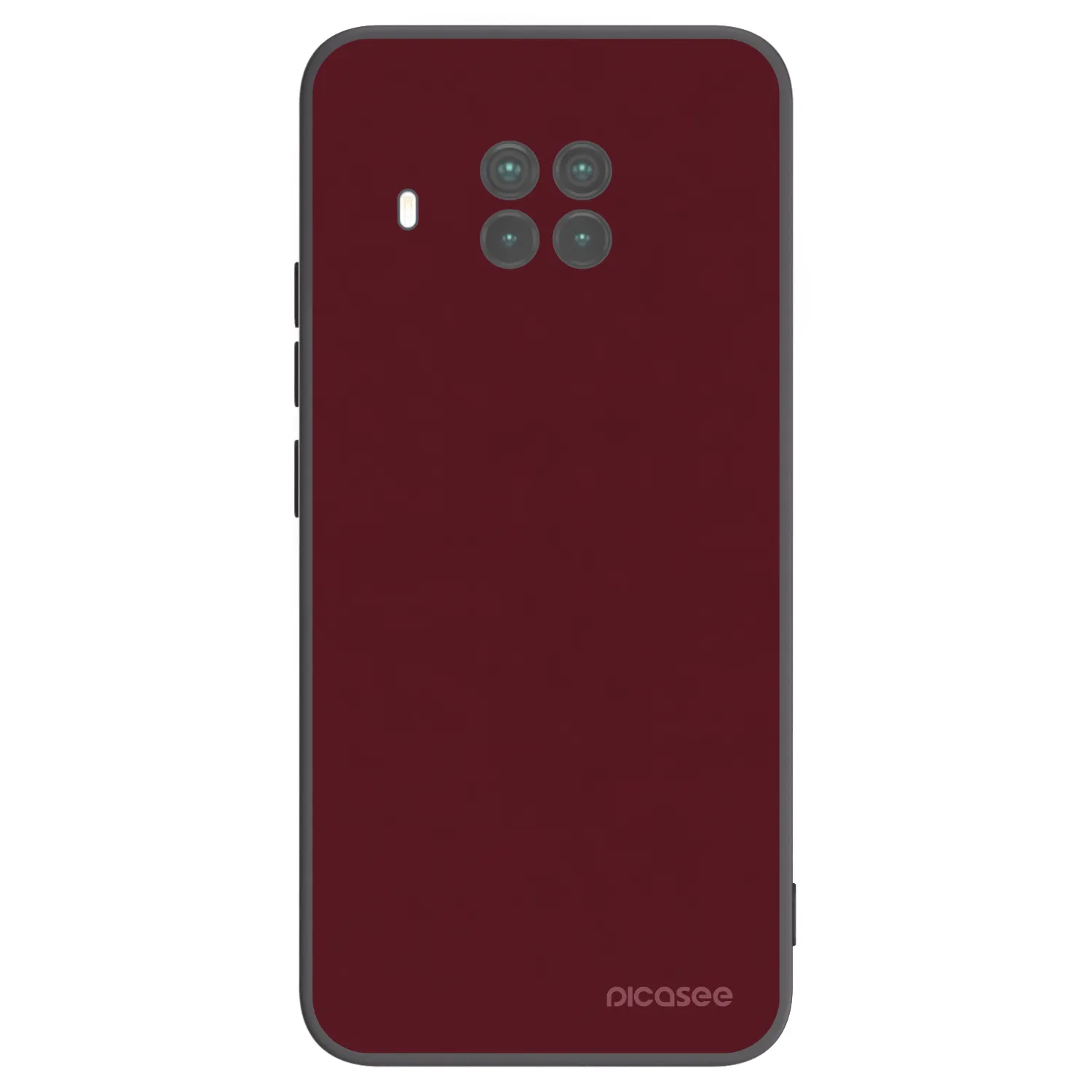 Picasee Μαύρη θήκη σιλικόνης για Xiaomi Mi 10T Lite - Burgundy red