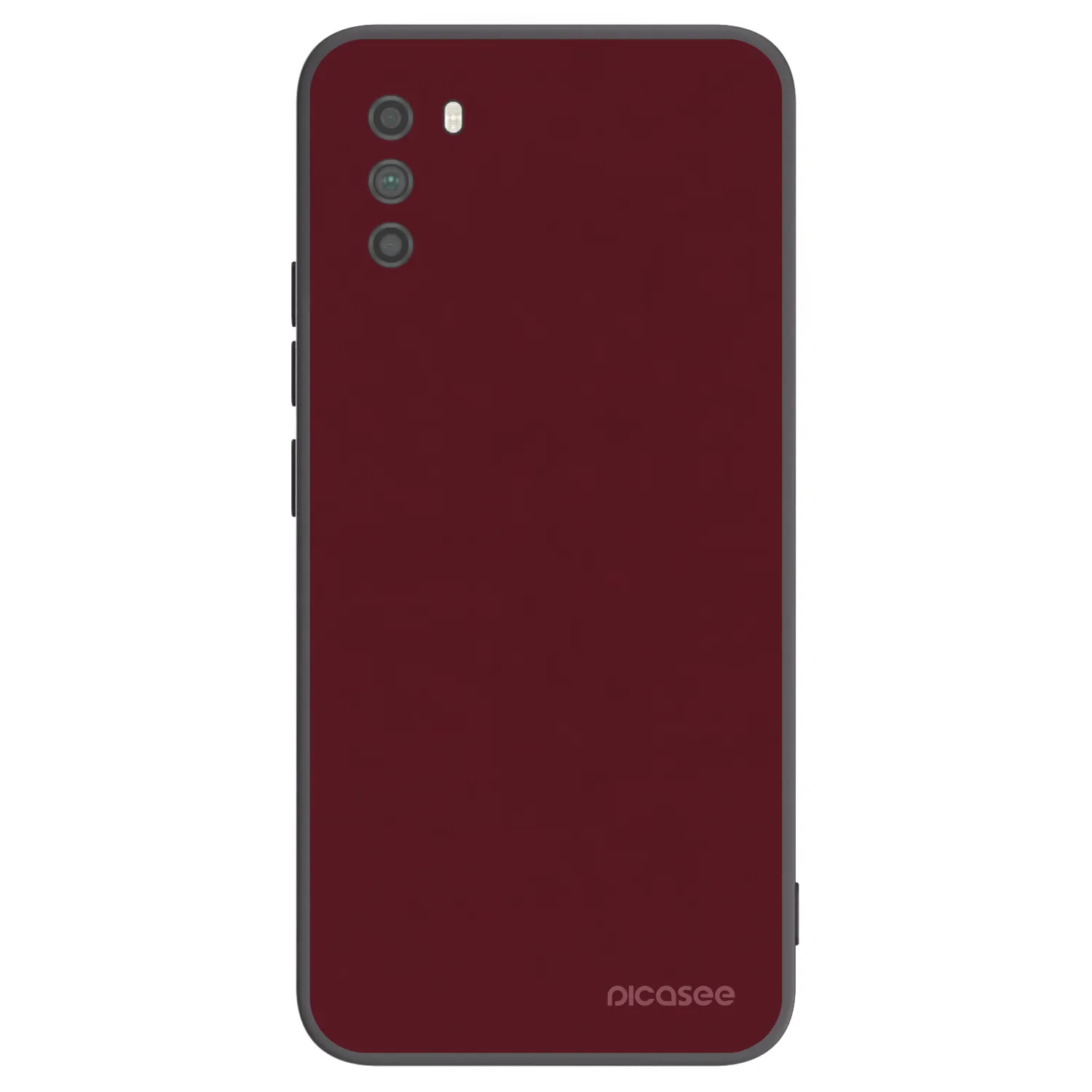 Picasee Μαύρη θήκη σιλικόνης για Xiaomi Poco M3 - Burgundy red