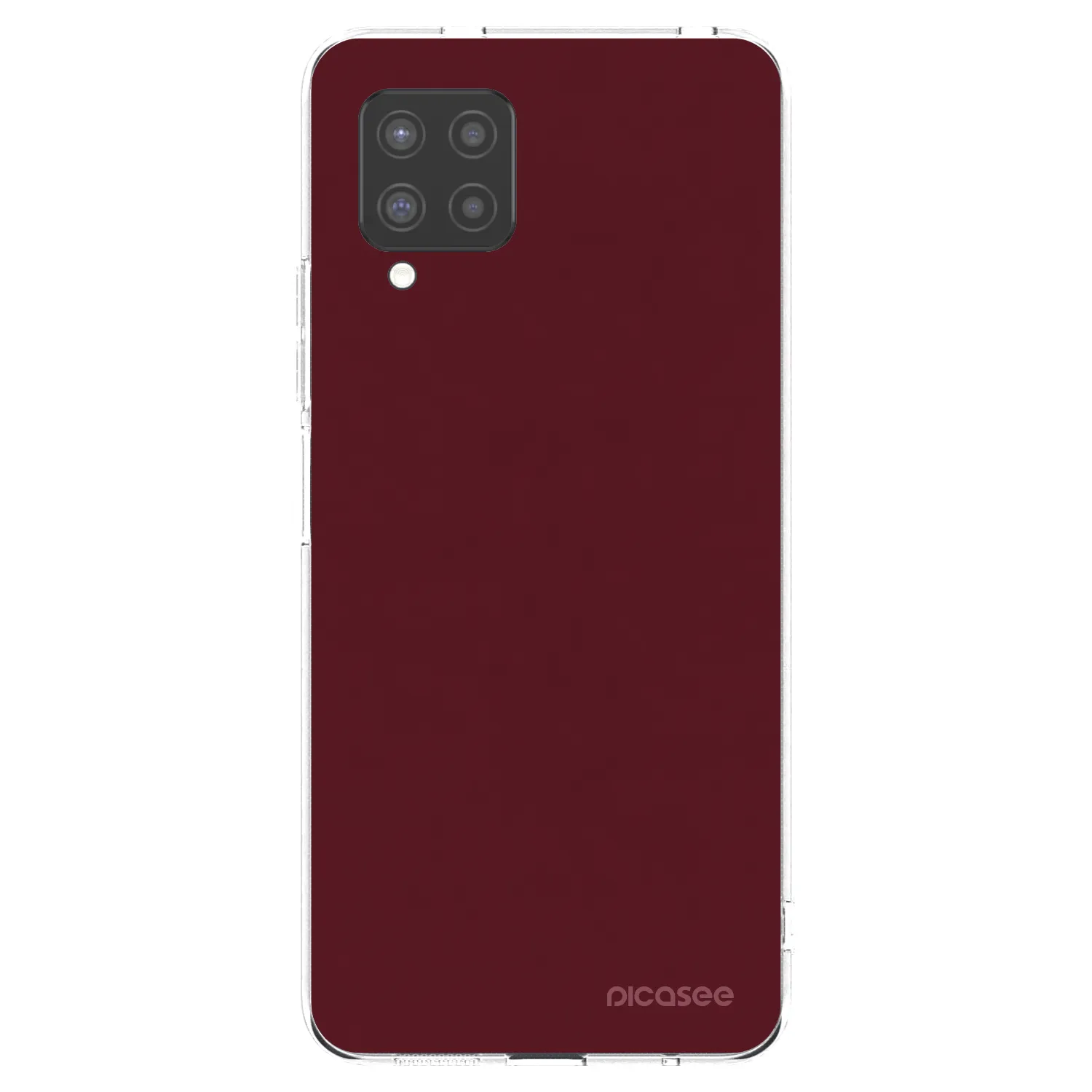 Picasee διαφανής θήκη σιλικόνης Samsung Galaxy A42 A426B - Burgundy red