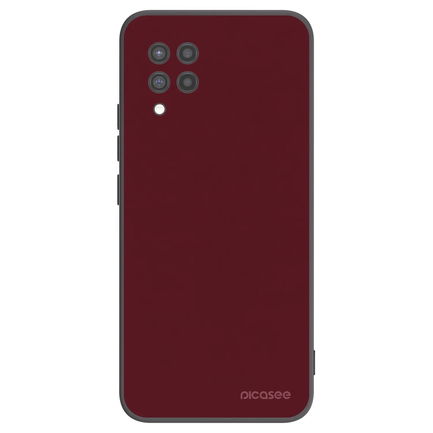 Picasee Μαύρη θήκη σιλικόνης για Samsung Galaxy A42 A426B - Burgundy red