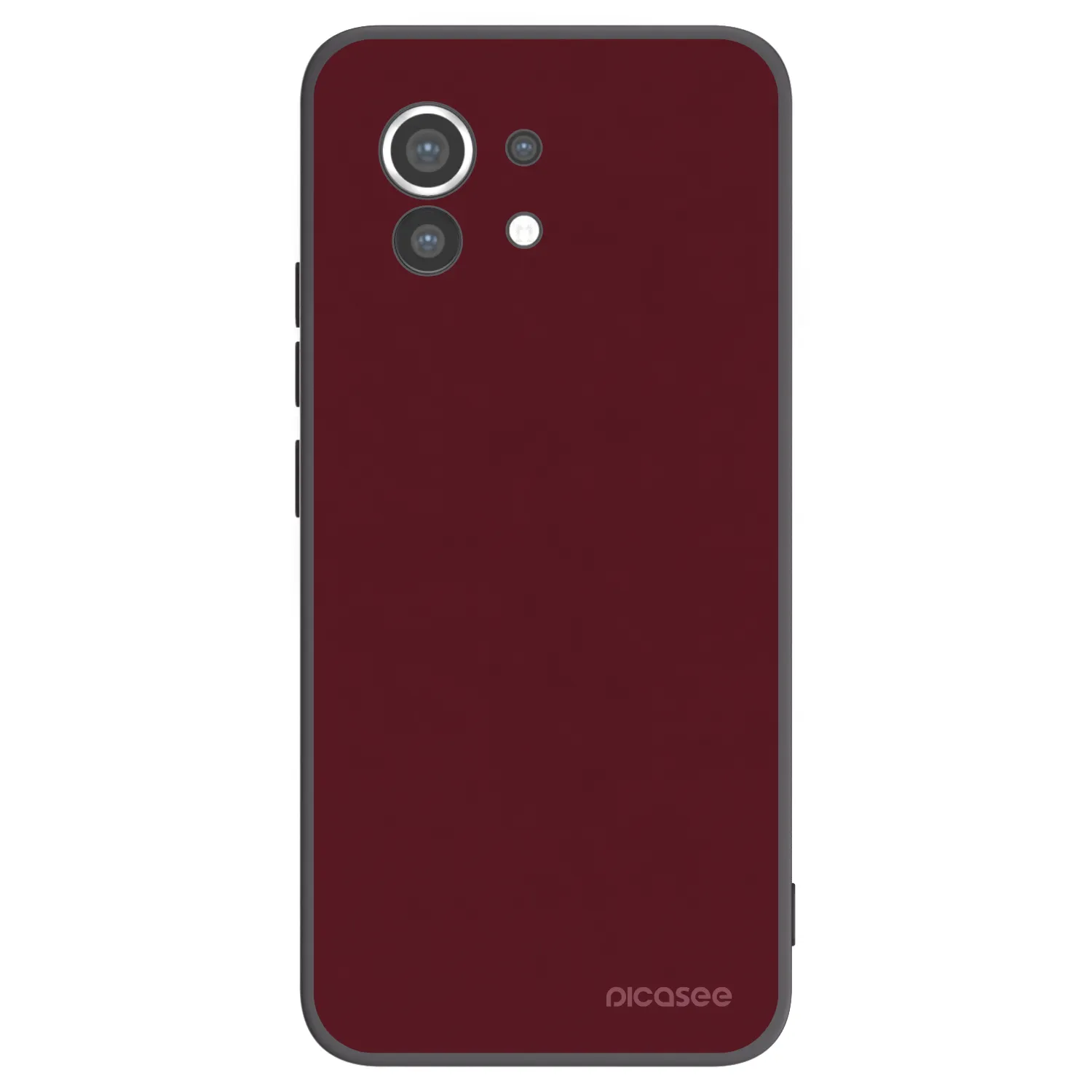 Picasee Μαύρη θήκη σιλικόνης για Xiaomi Mi 11 - Burgundy red