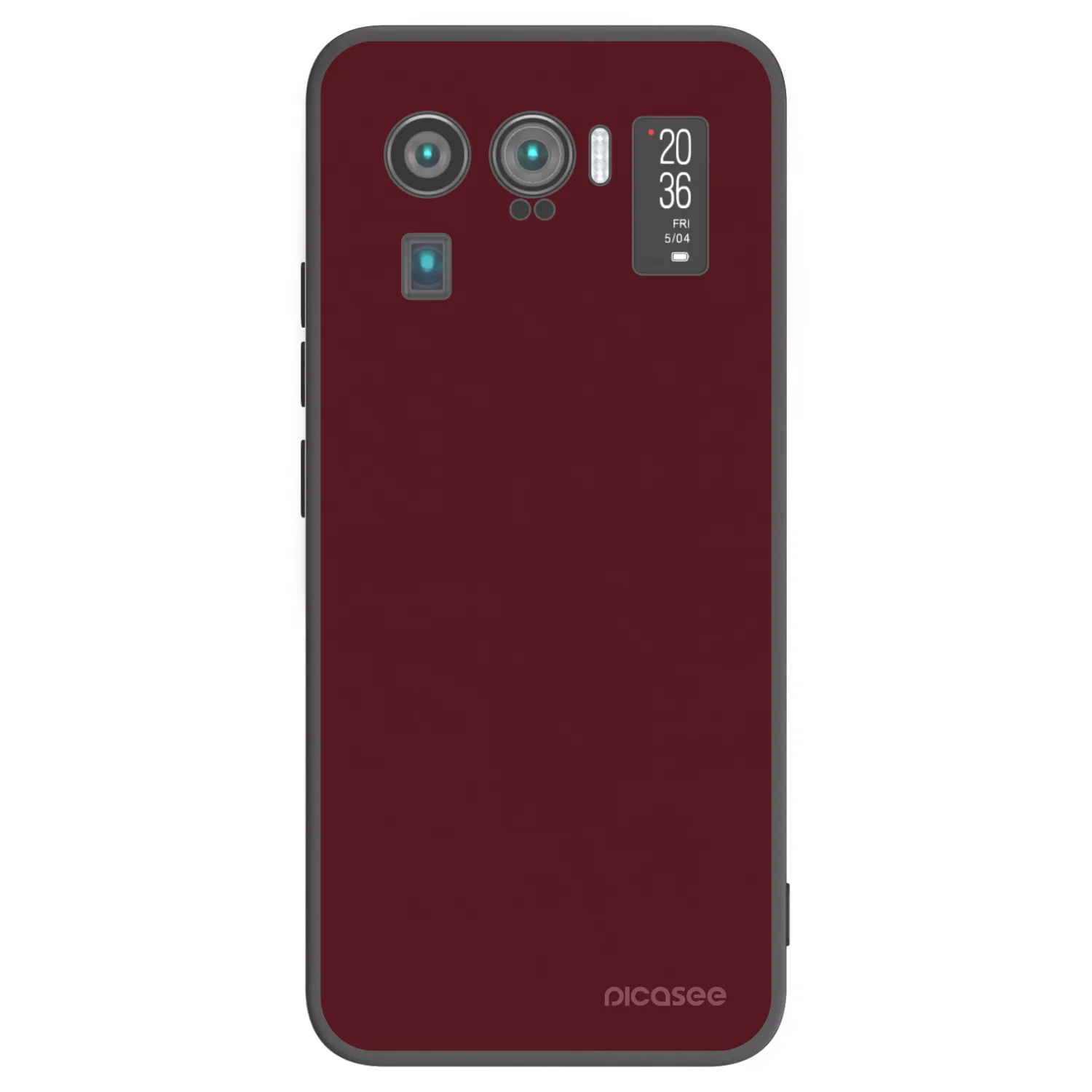 Picasee Μαύρη θήκη σιλικόνης για Xiaomi Mi 11 Ultra - Burgundy red