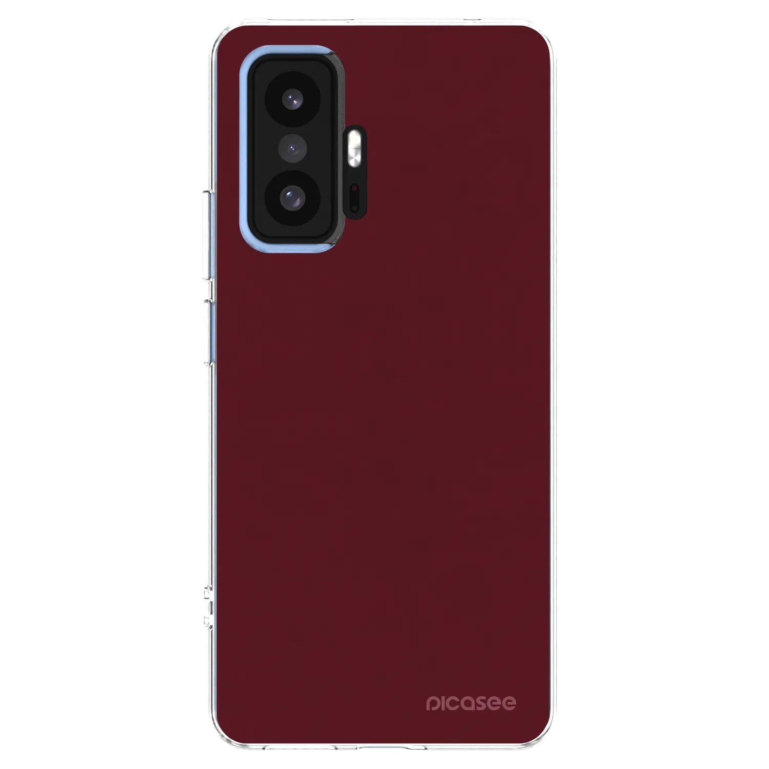 Picasee διαφανής θήκη σιλικόνης Xiaomi 11T Pro - Burgundy red
