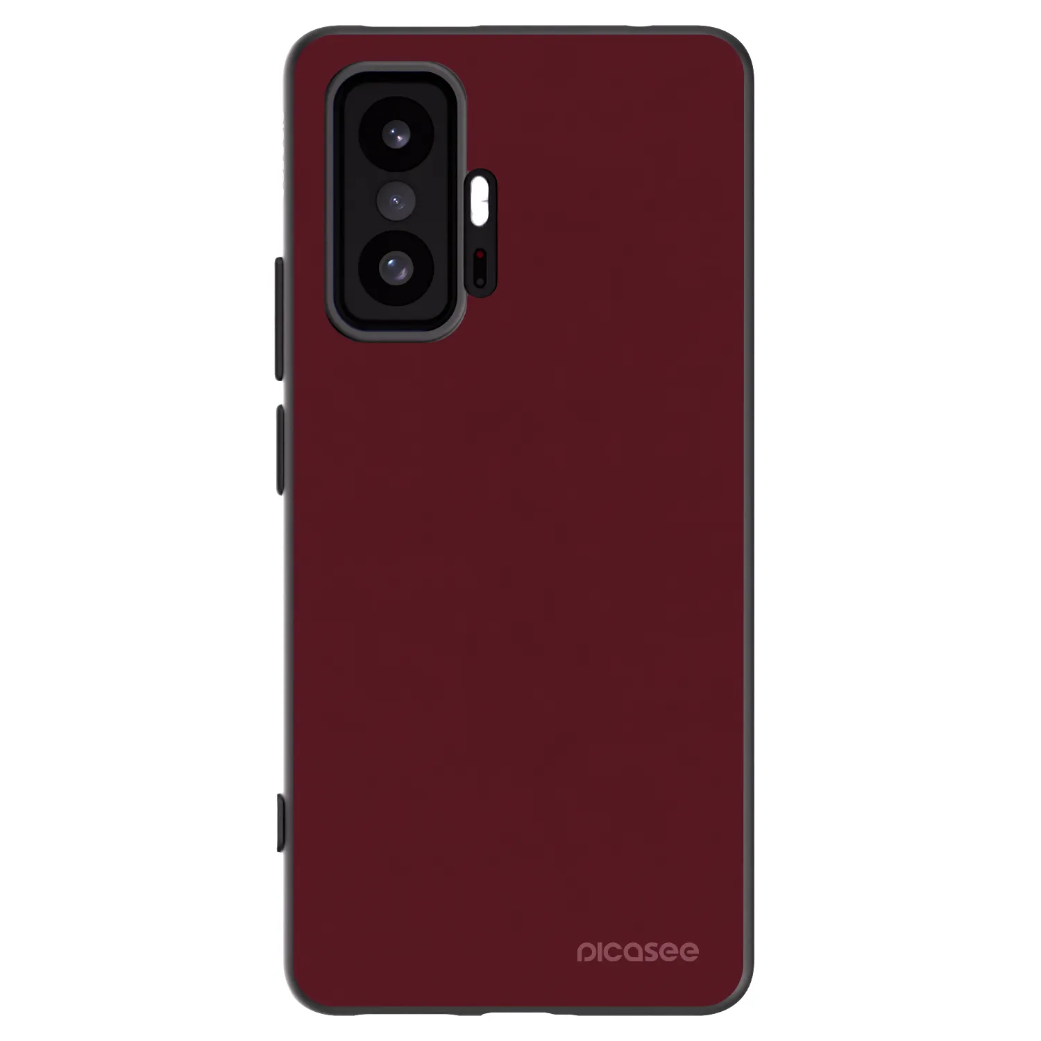 Picasee Μαύρη θήκη σιλικόνης για Xiaomi 11T Pro - Burgundy red