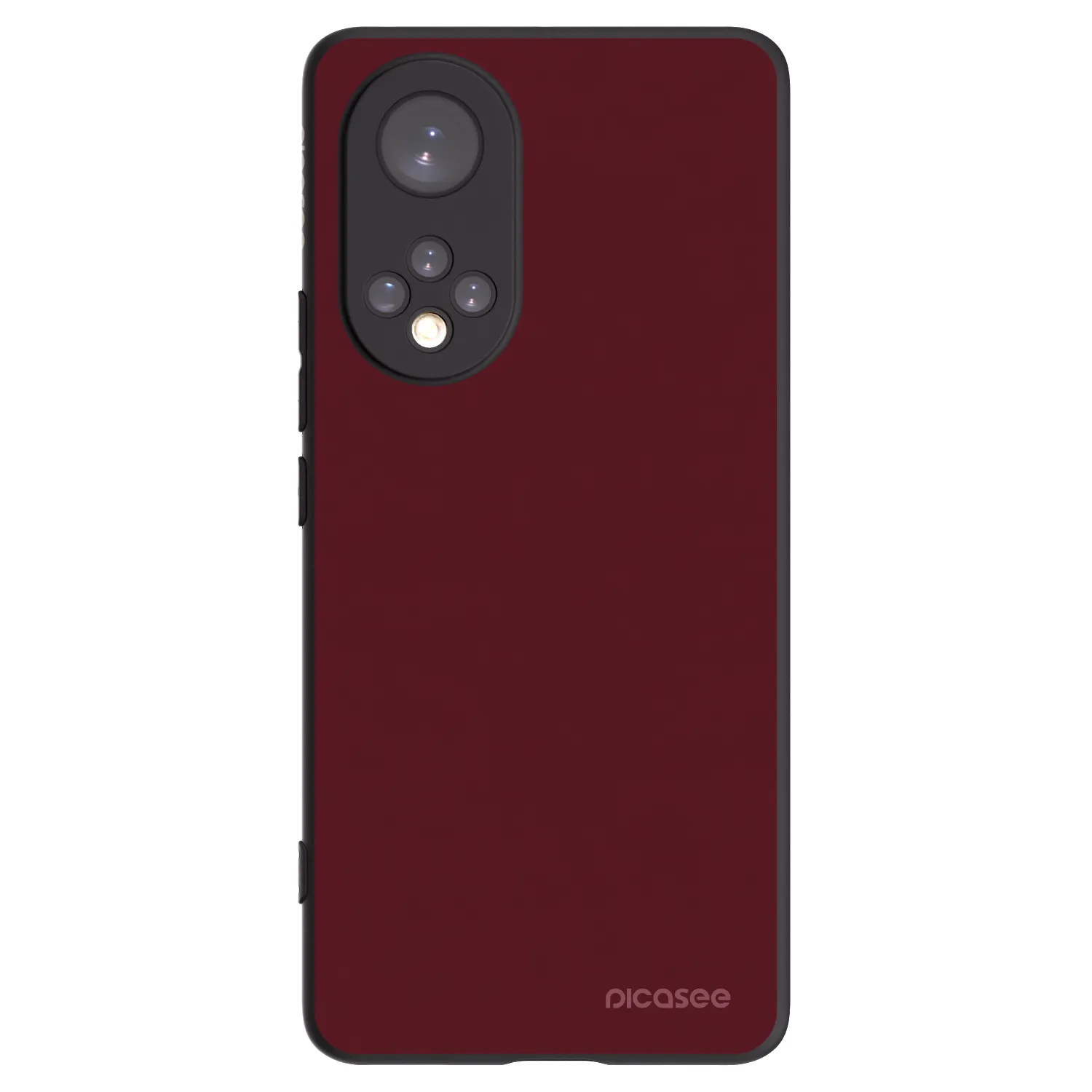 Picasee Μαύρη θήκη σιλικόνης για Honor 50 5G - Burgundy red