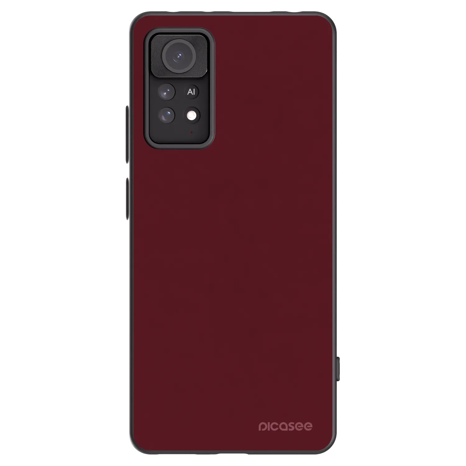 Picasee Μαύρη θήκη σιλικόνης για Xiaomi Redmi Note 11 Pro - Burgundy red