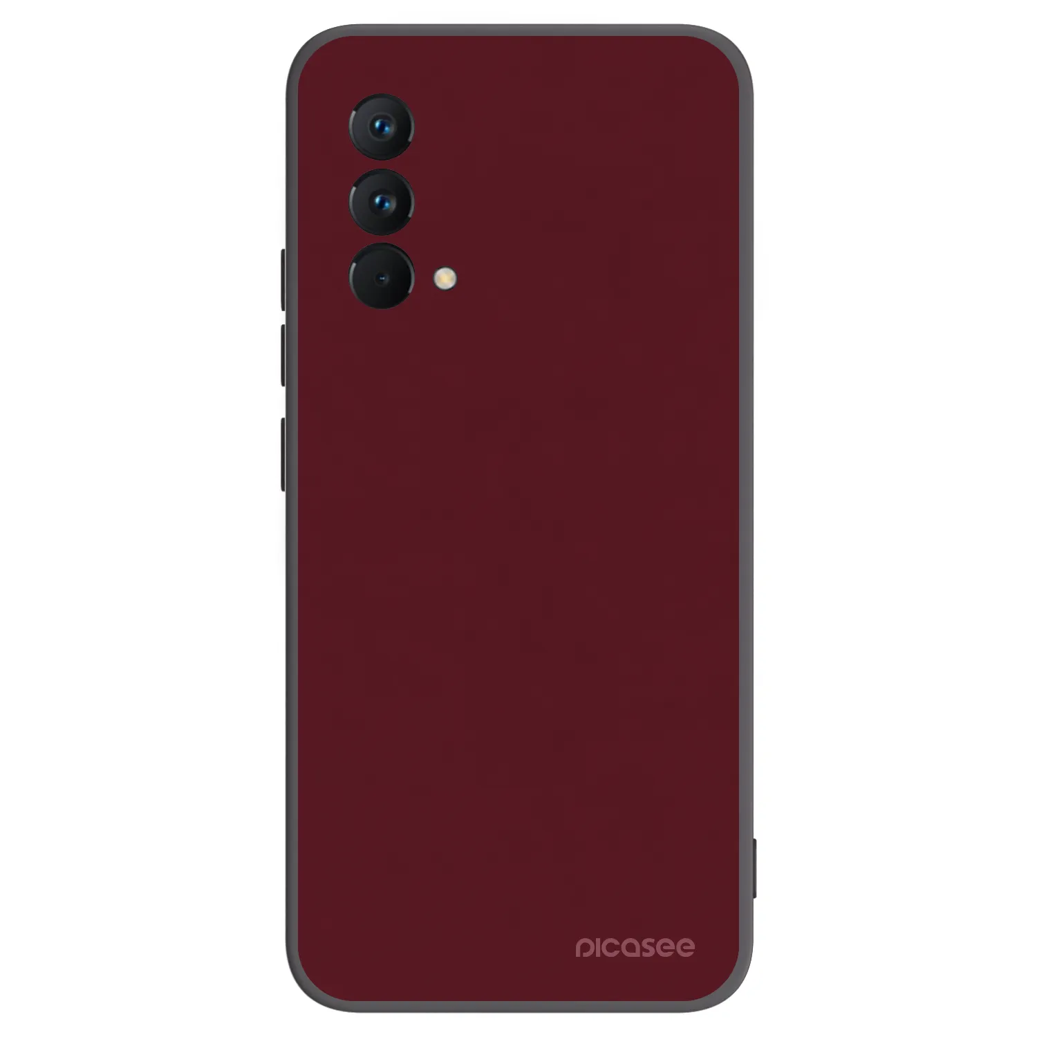 Picasee Μαύρη θήκη σιλικόνης για Realme GT Master Edition 5G - Burgundy red