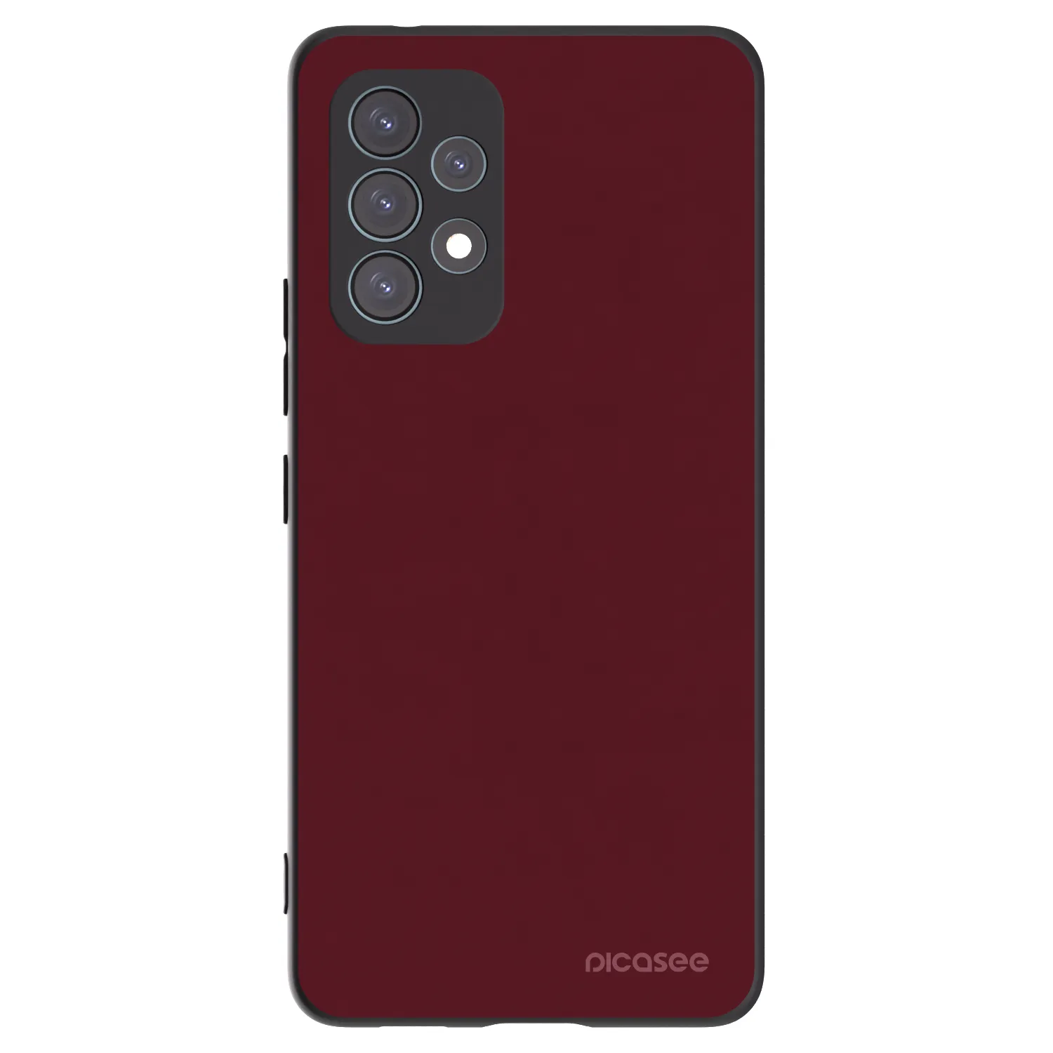 Picasee Μαύρη θήκη σιλικόνης για Samsung Galaxy A53 5G A536 - Burgundy red