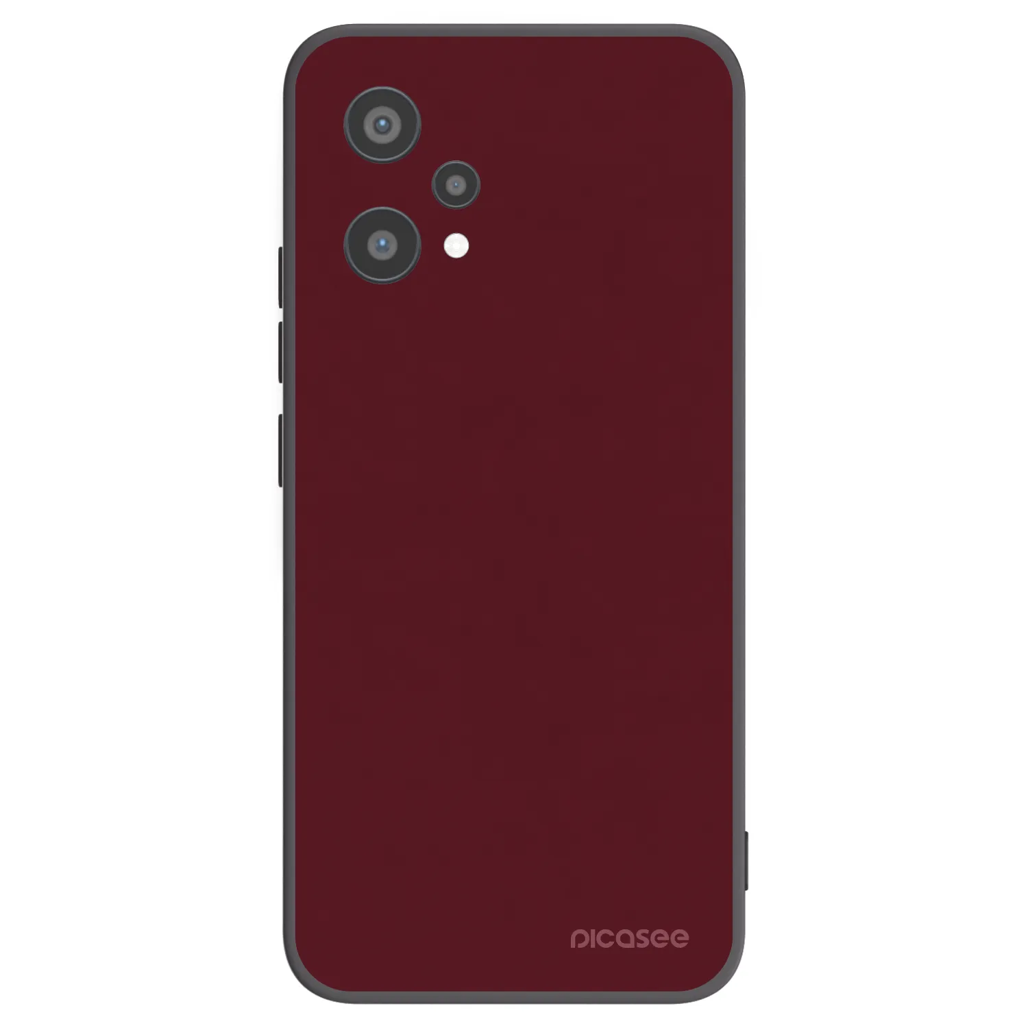 Picasee Μαύρη θήκη σιλικόνης για Realme 9 Pro 5G - Burgundy red