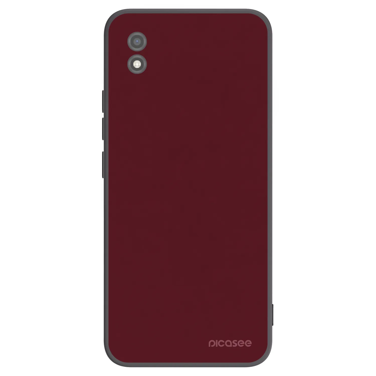 Picasee Μαύρη θήκη σιλικόνης για Realme C11 (2021) - Burgundy red