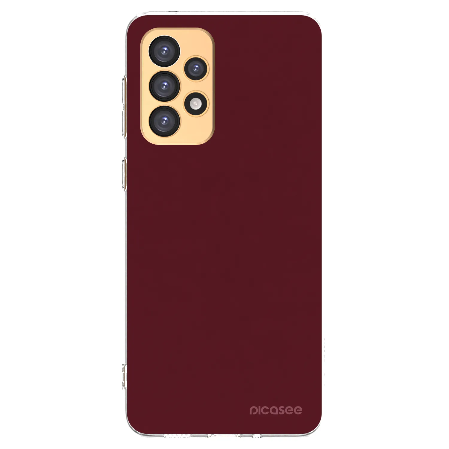 Picasee διαφανής θήκη σιλικόνης Samsung Galaxy A33 5G A336 - Burgundy red
