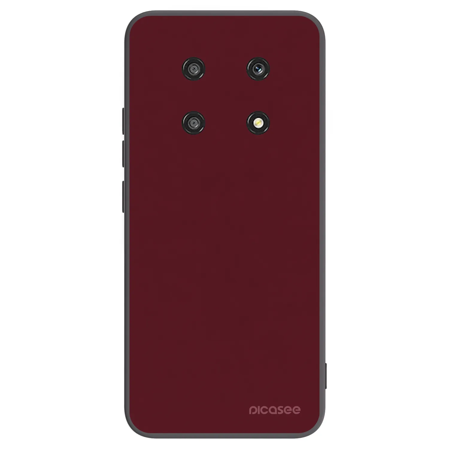 Picasee Μαύρη θήκη σιλικόνης για Honor Magic4 Lite 5G - Burgundy red