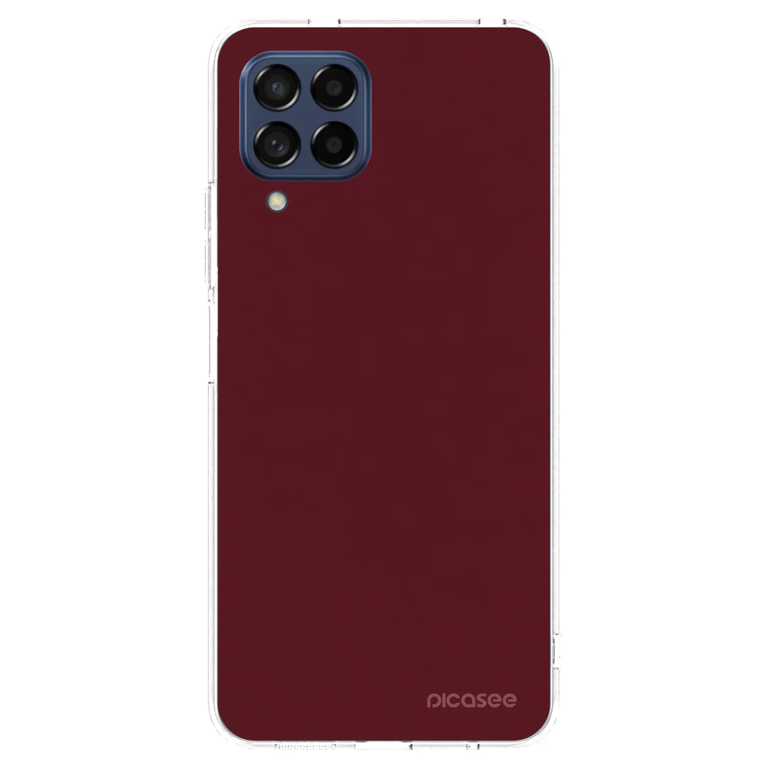 Picasee διαφανής θήκη σιλικόνης Samsung Galaxy M53 5G - Burgundy red