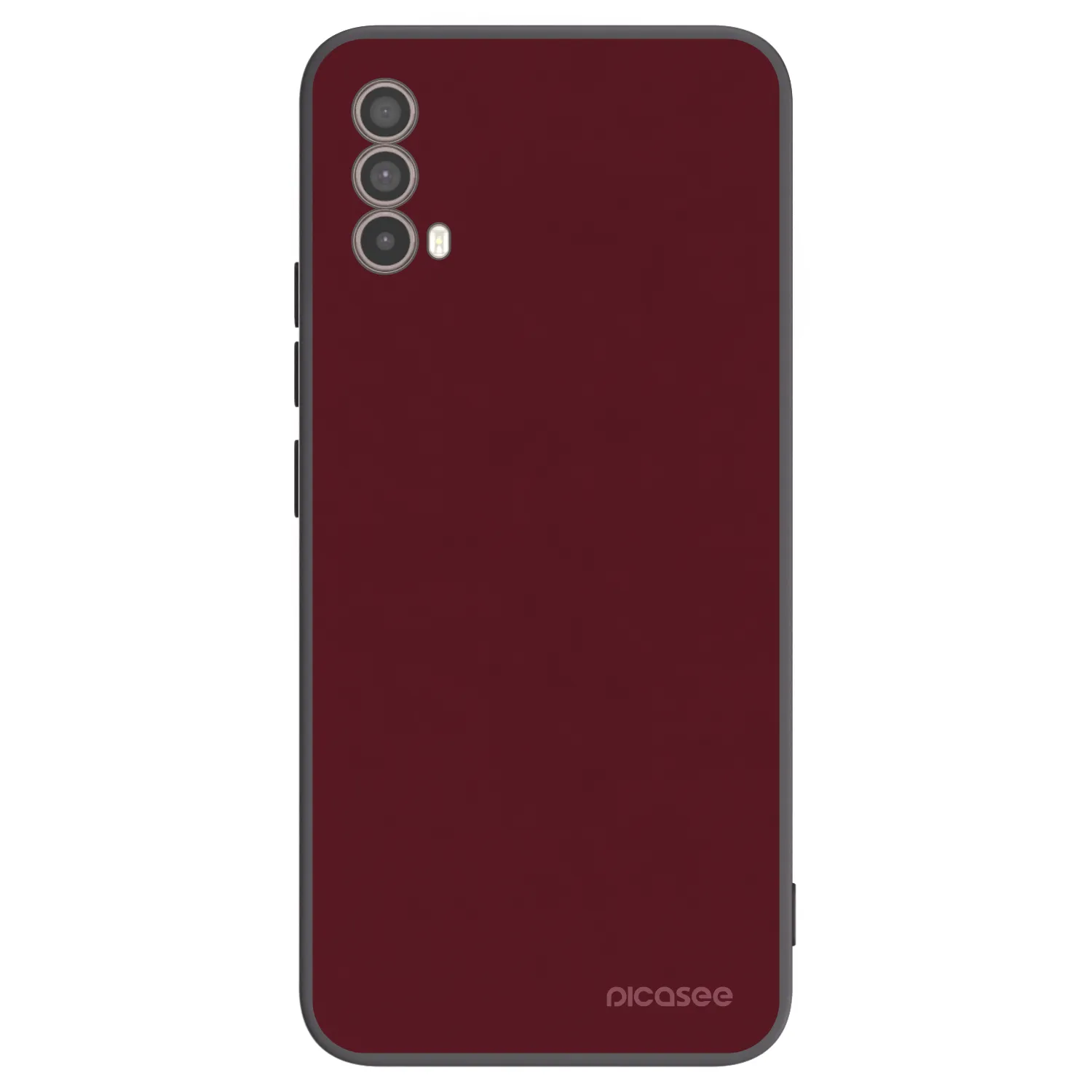 Picasee Μαύρη θήκη σιλικόνης για Motorola Moto E40 - Burgundy red