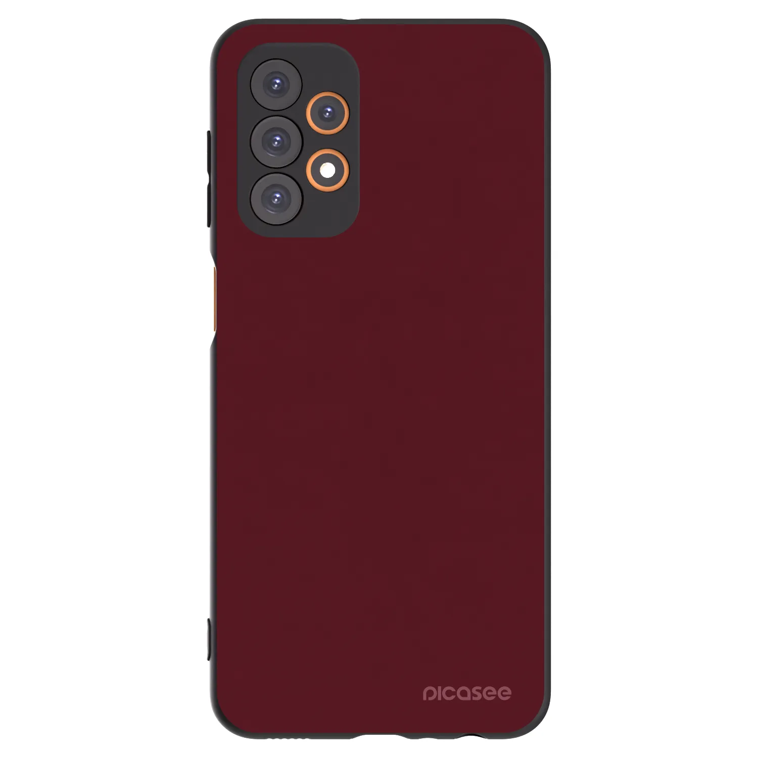 Picasee Μαύρη θήκη σιλικόνης για Samsung Galaxy A23 A235F 4G - Burgundy red