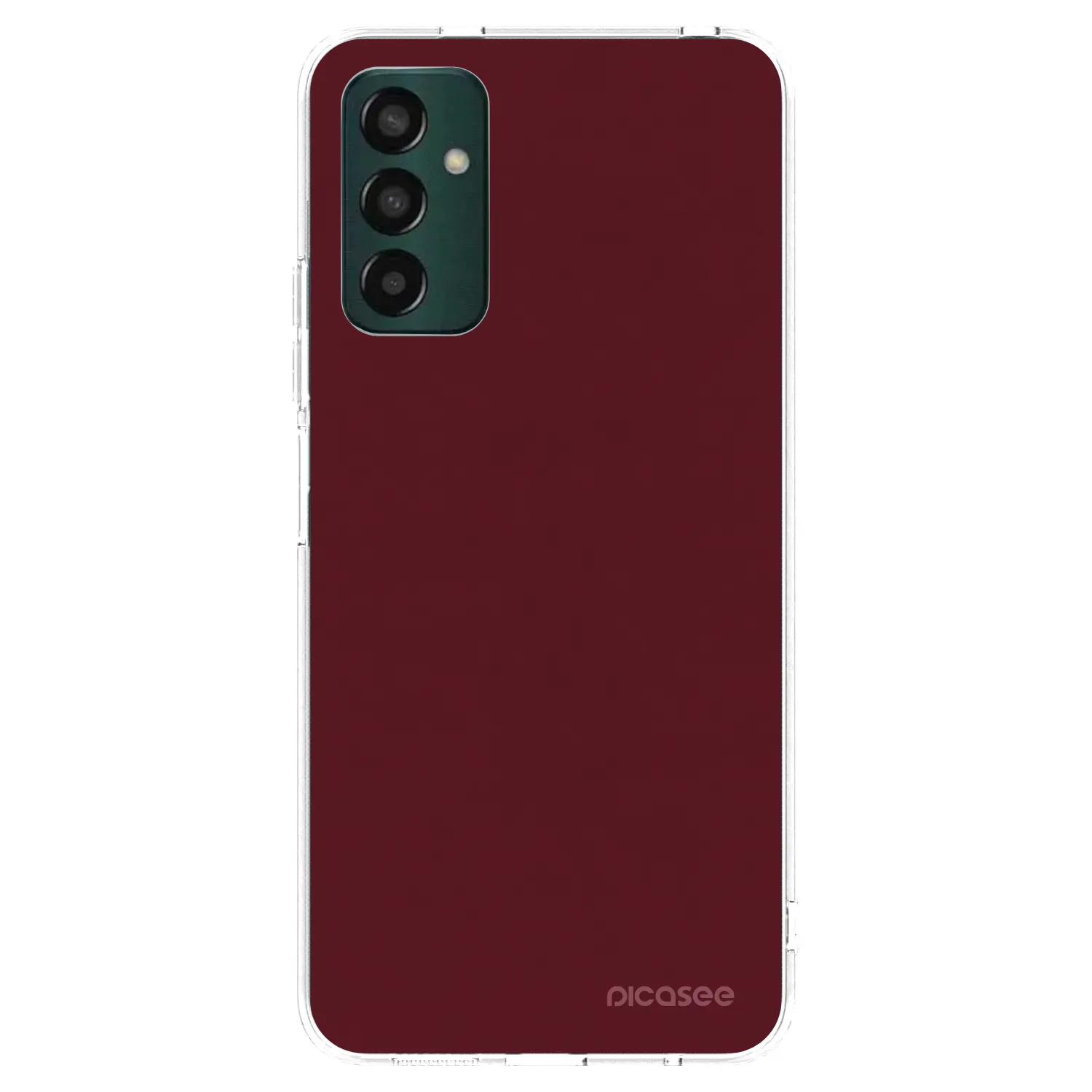 Picasee διαφανής θήκη σιλικόνης Samsung Galaxy M23 5G - Burgundy red