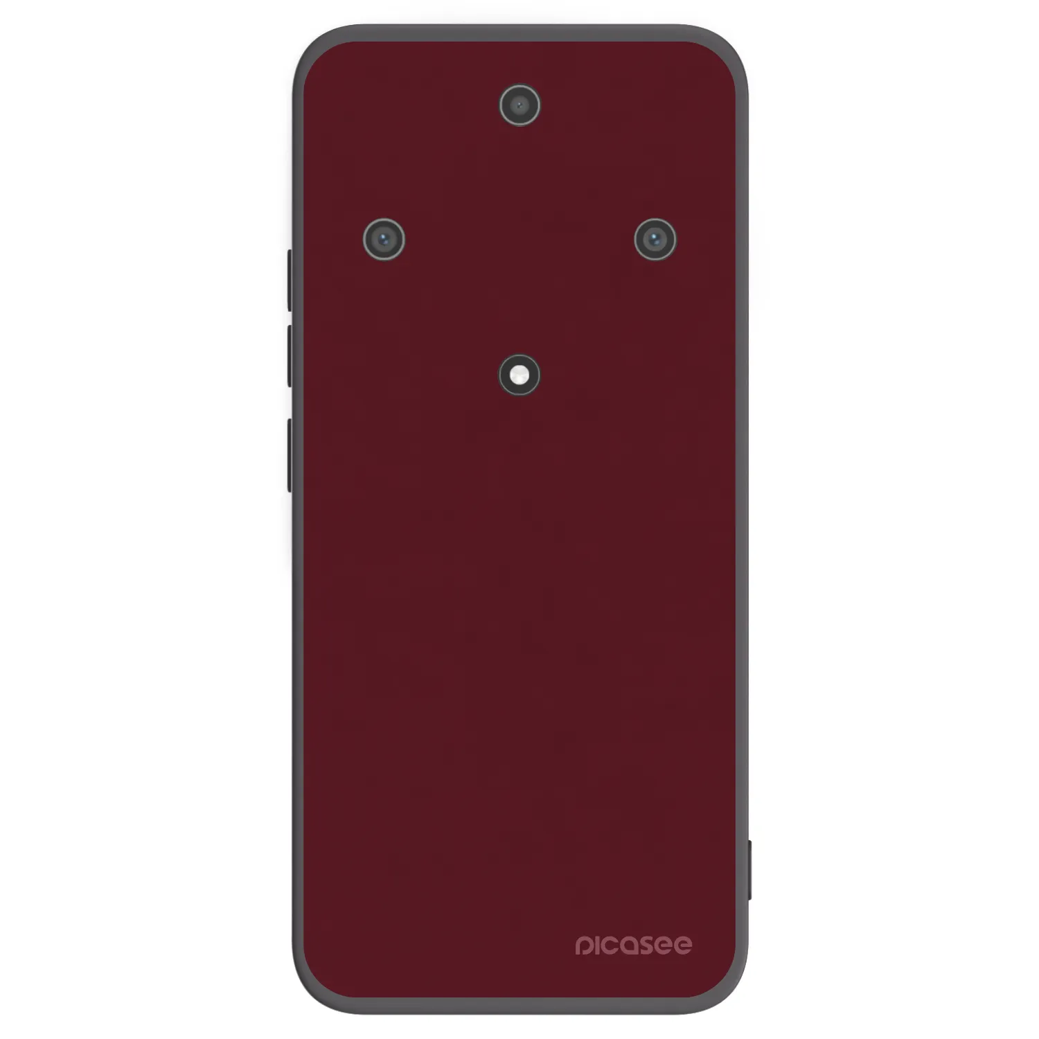 Picasee Μαύρη θήκη σιλικόνης για Honor Magic5 Lite 5G - Burgundy red