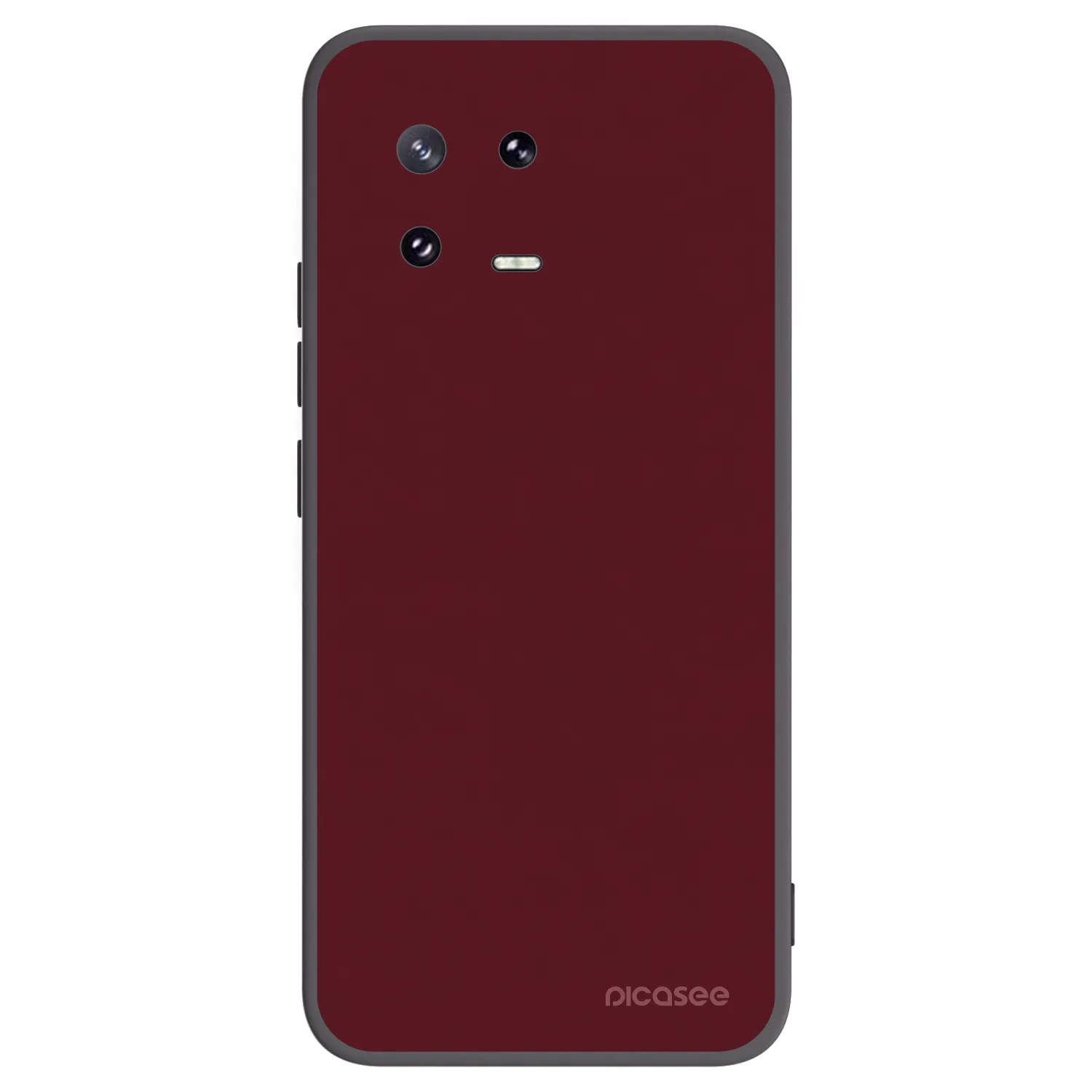 Picasee Μαύρη θήκη σιλικόνης για Xiaomi 13 Pro - Burgundy red
