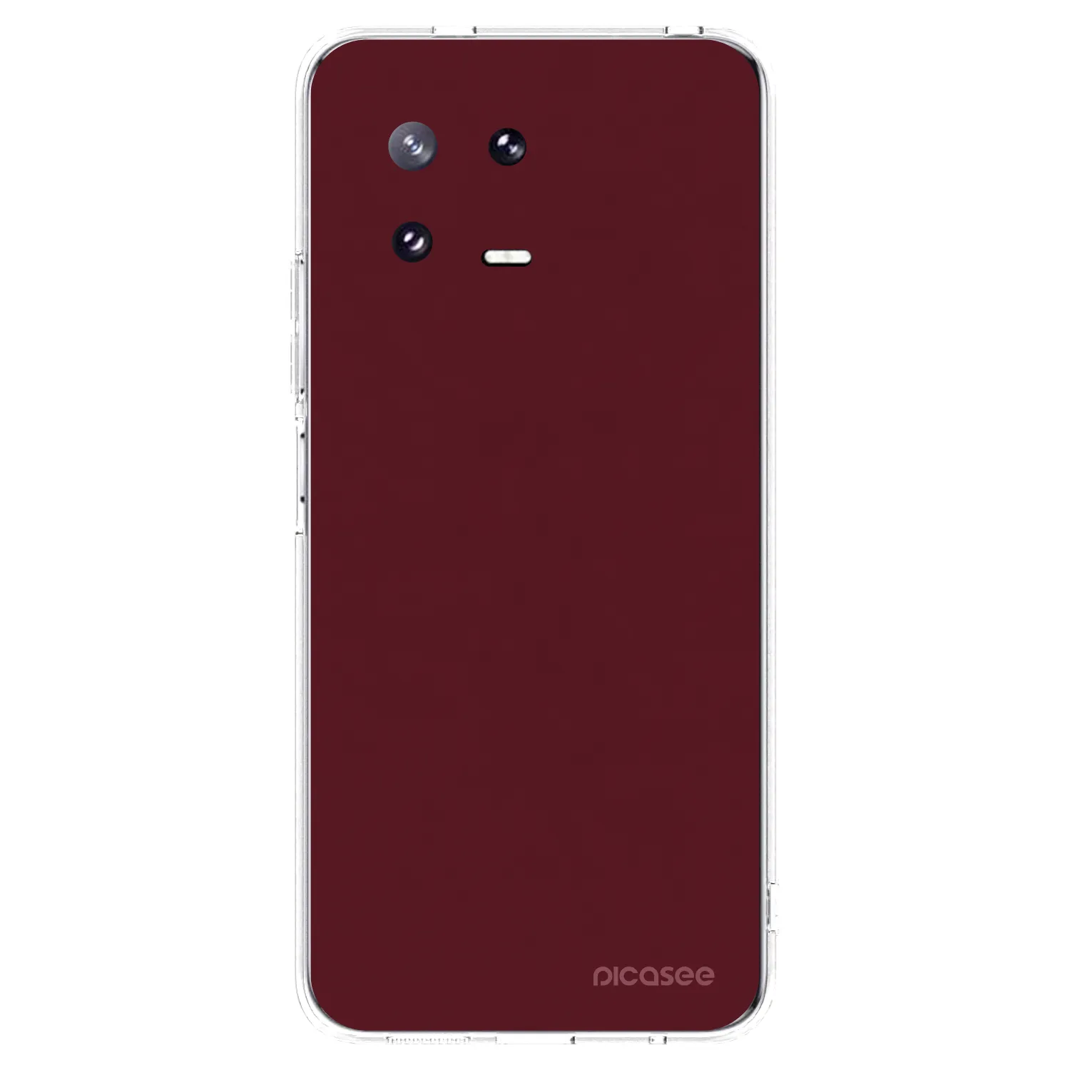 Picasee διαφανής θήκη σιλικόνης Xiaomi 13 Pro - Burgundy red