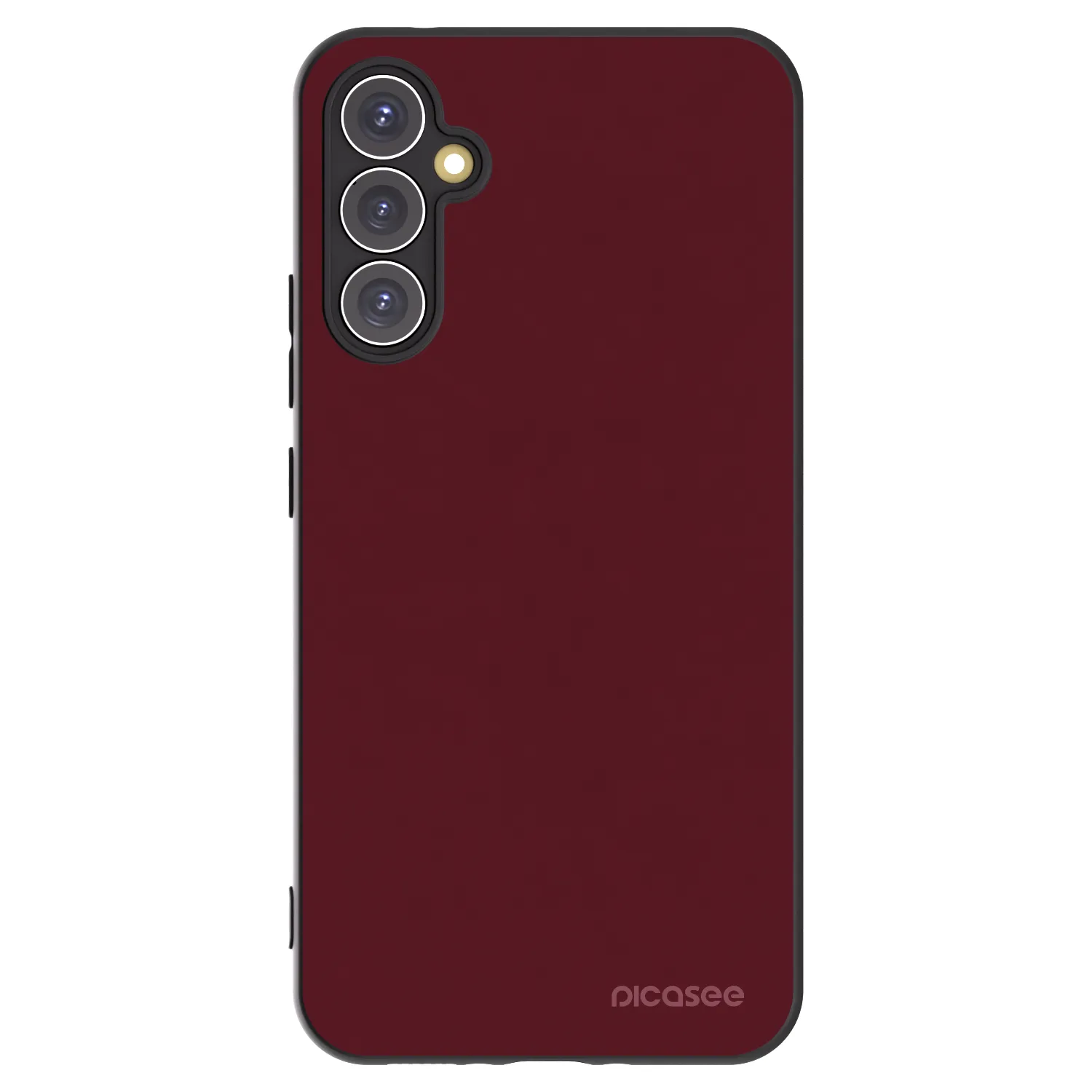 Picasee Μαύρη θήκη σιλικόνης για Samsung Galaxy A34 5G A346B - Burgundy red