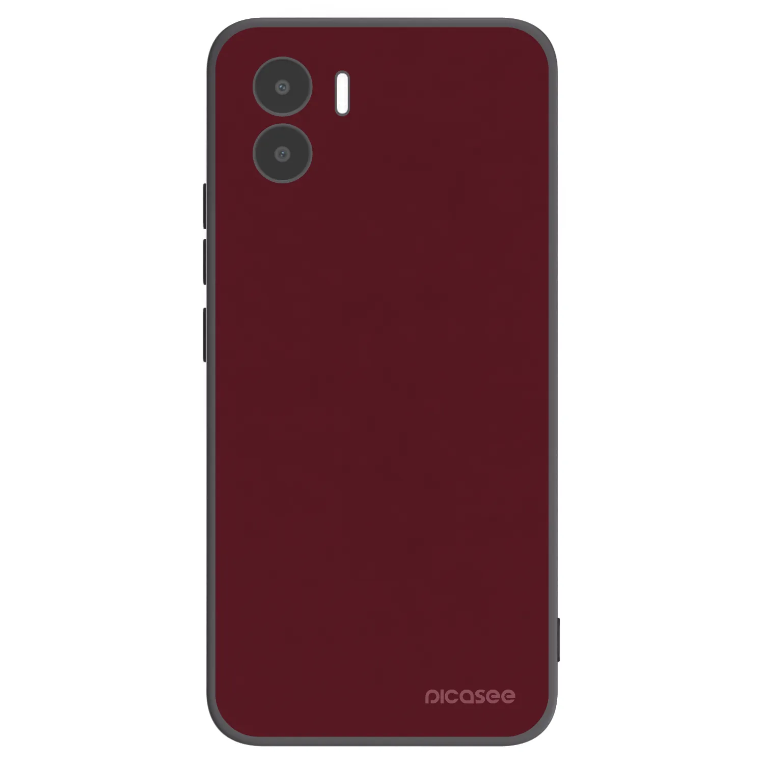 Picasee Μαύρη θήκη σιλικόνης για Xiaomi Redmi A2 - Burgundy red