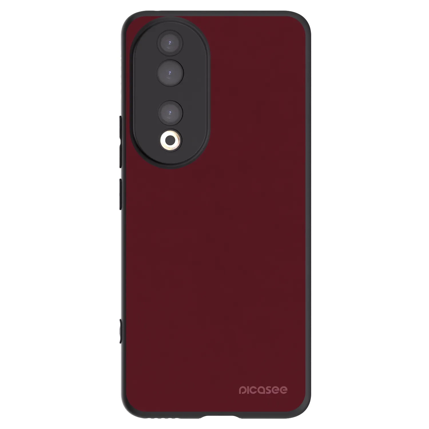 Picasee Μαύρη θήκη σιλικόνης για Honor 90 5G - Burgundy red