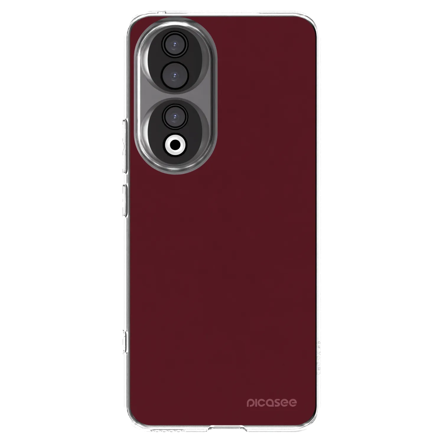 Picasee διαφανής θήκη σιλικόνης Honor 90 5G - Burgundy red