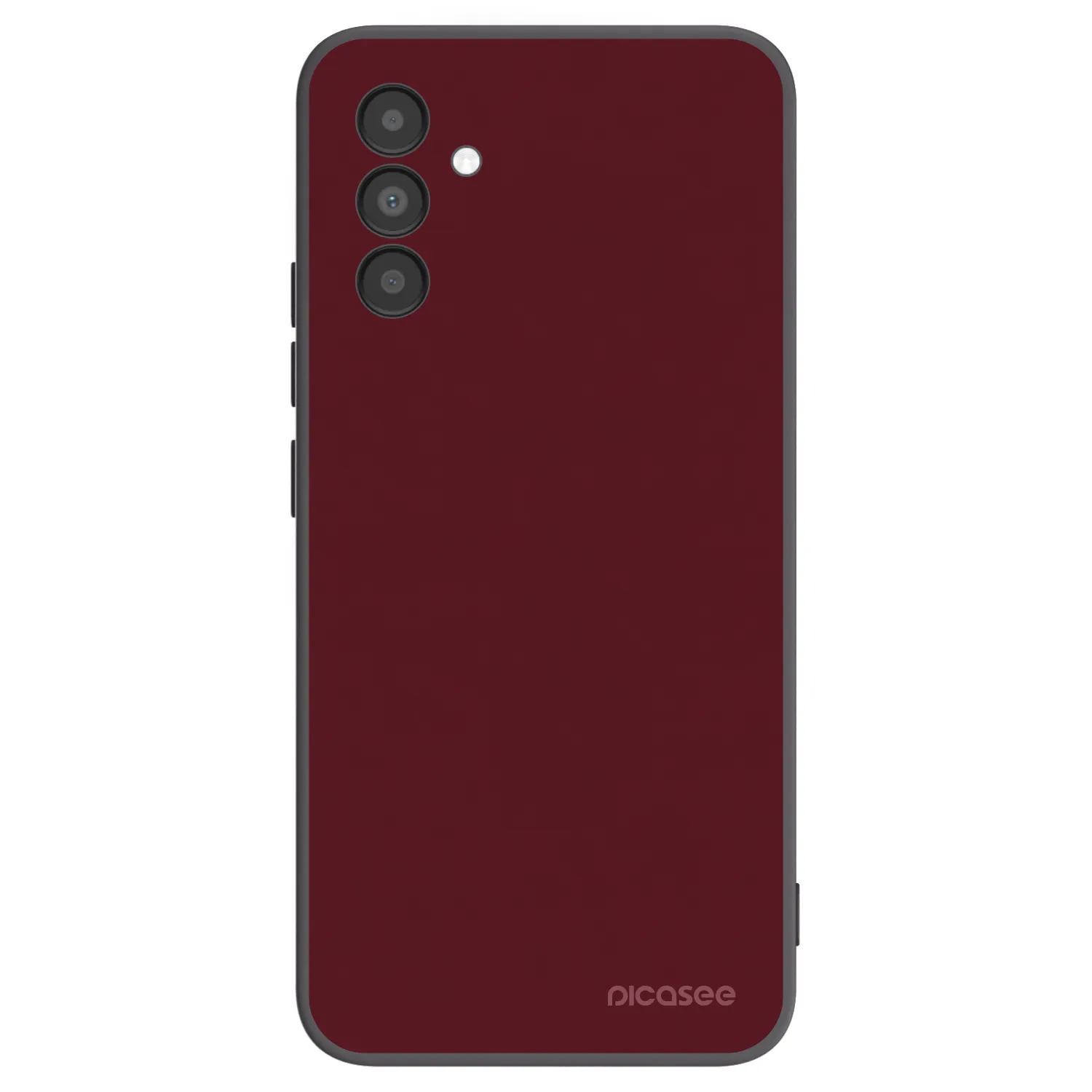 Picasee Μαύρη θήκη σιλικόνης για Samsung Galaxy A04s A047F - Burgundy red