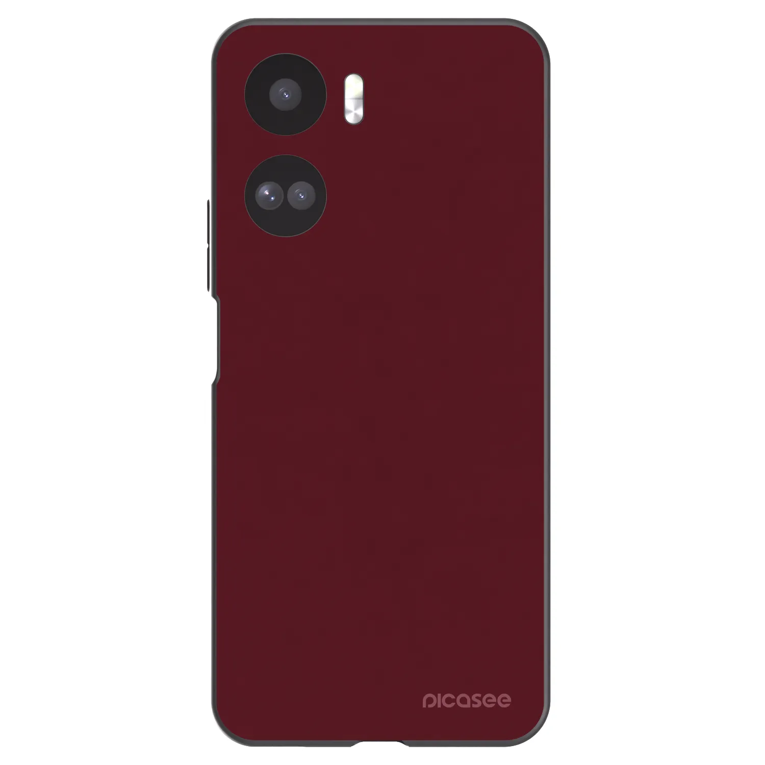 Picasee Μαύρη θήκη σιλικόνης για Honor 90 Lite 5G - Burgundy red