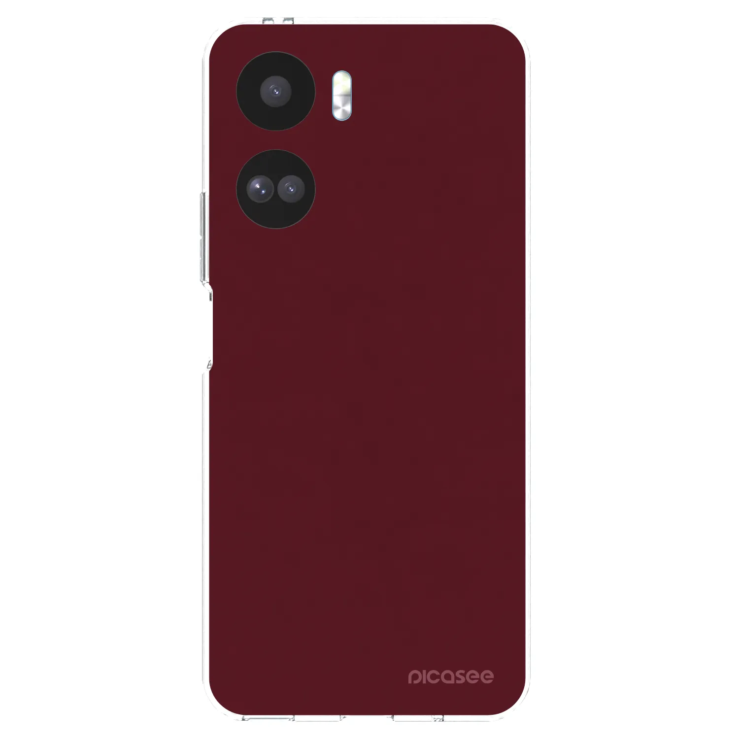 Picasee διαφανής θήκη σιλικόνης Honor 90 Lite 5G - Burgundy red
