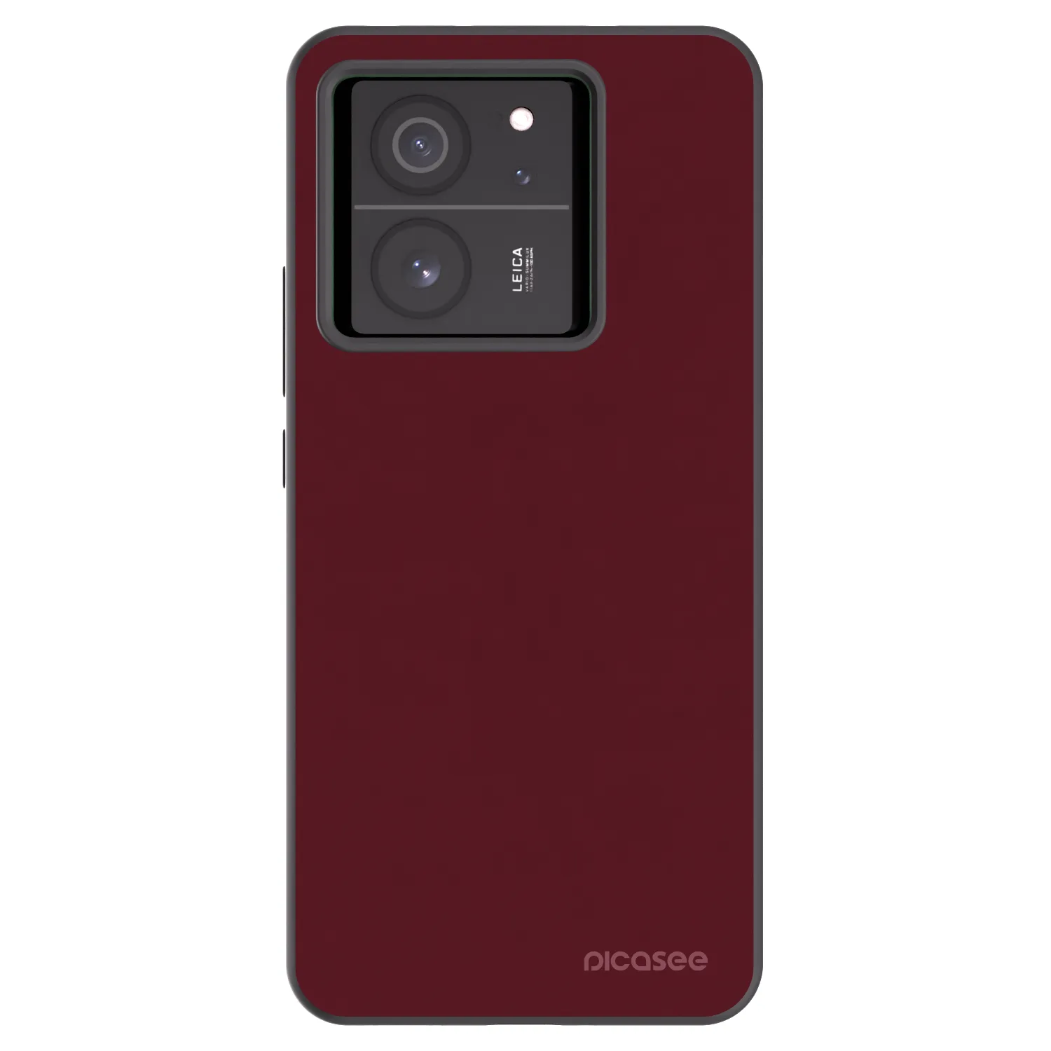 Picasee Μαύρη θήκη σιλικόνης για Xiaomi 13T Pro - Burgundy red