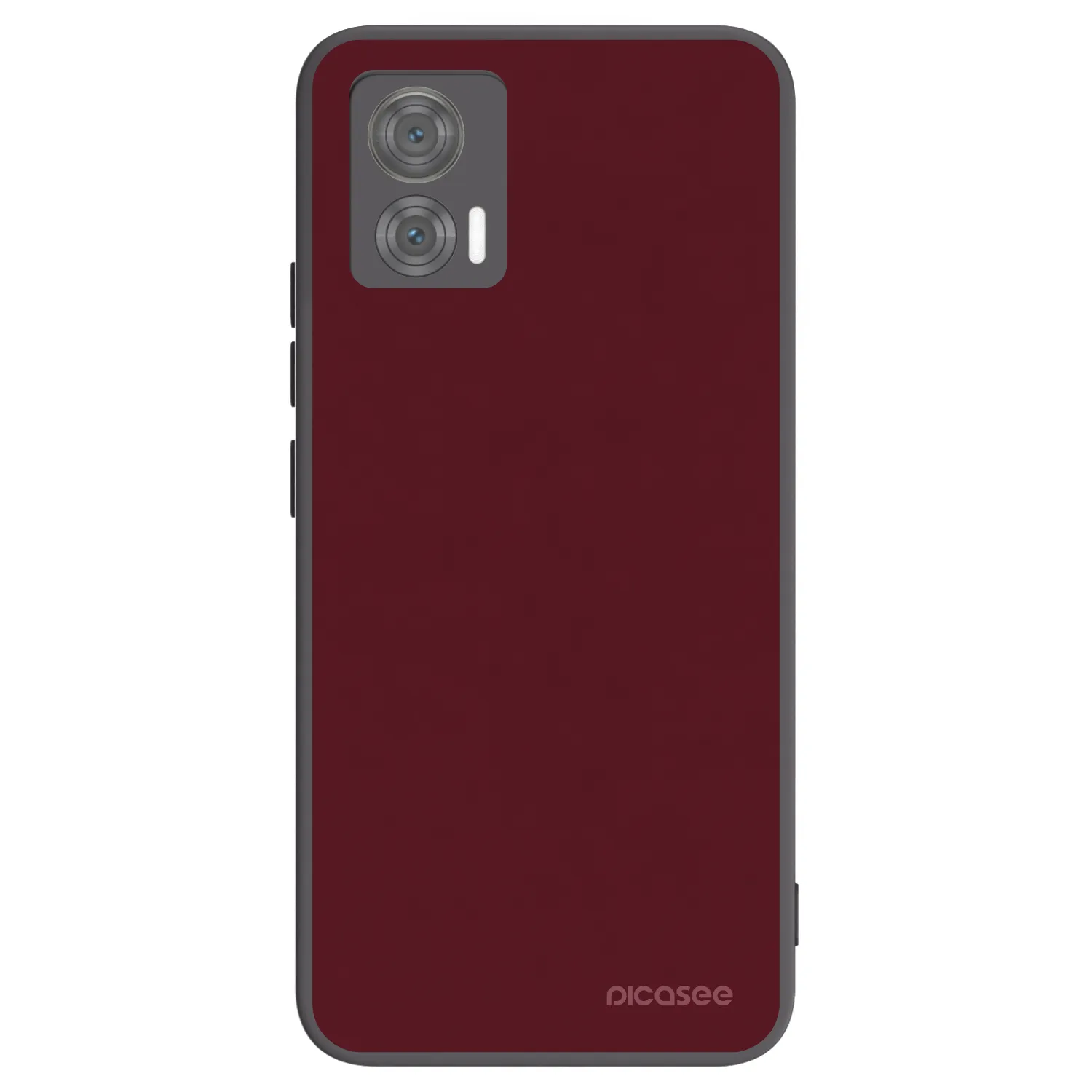 Picasee Μαύρη θήκη σιλικόνης για Motorola Edge 30 Neo - Burgundy red