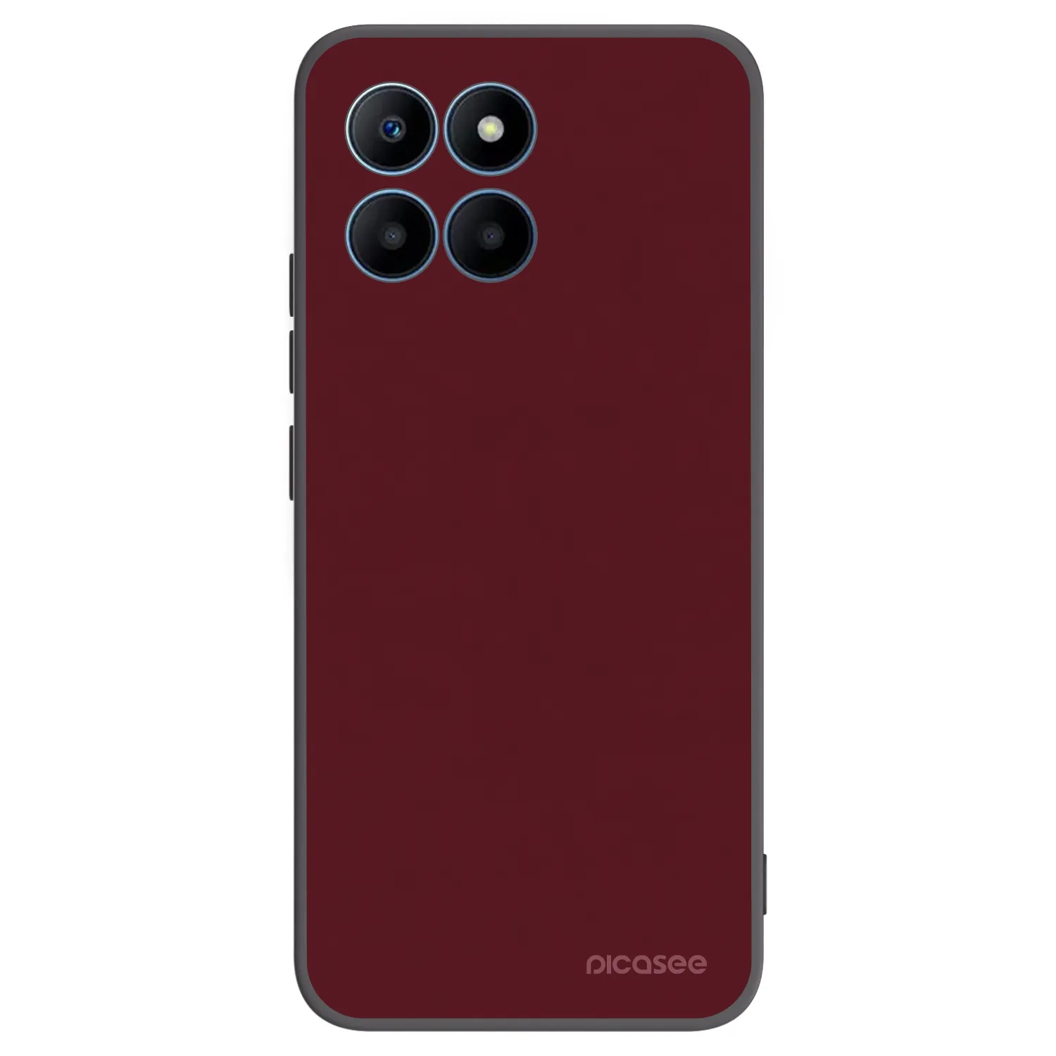 Picasee Μαύρη θήκη σιλικόνης για Honor 70 Lite - Burgundy red