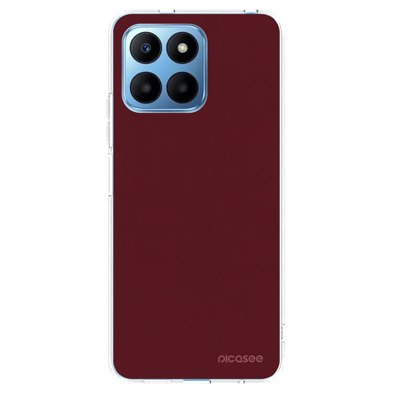 Picasee διαφανής θήκη σιλικόνης Honor 70 Lite - Burgundy red