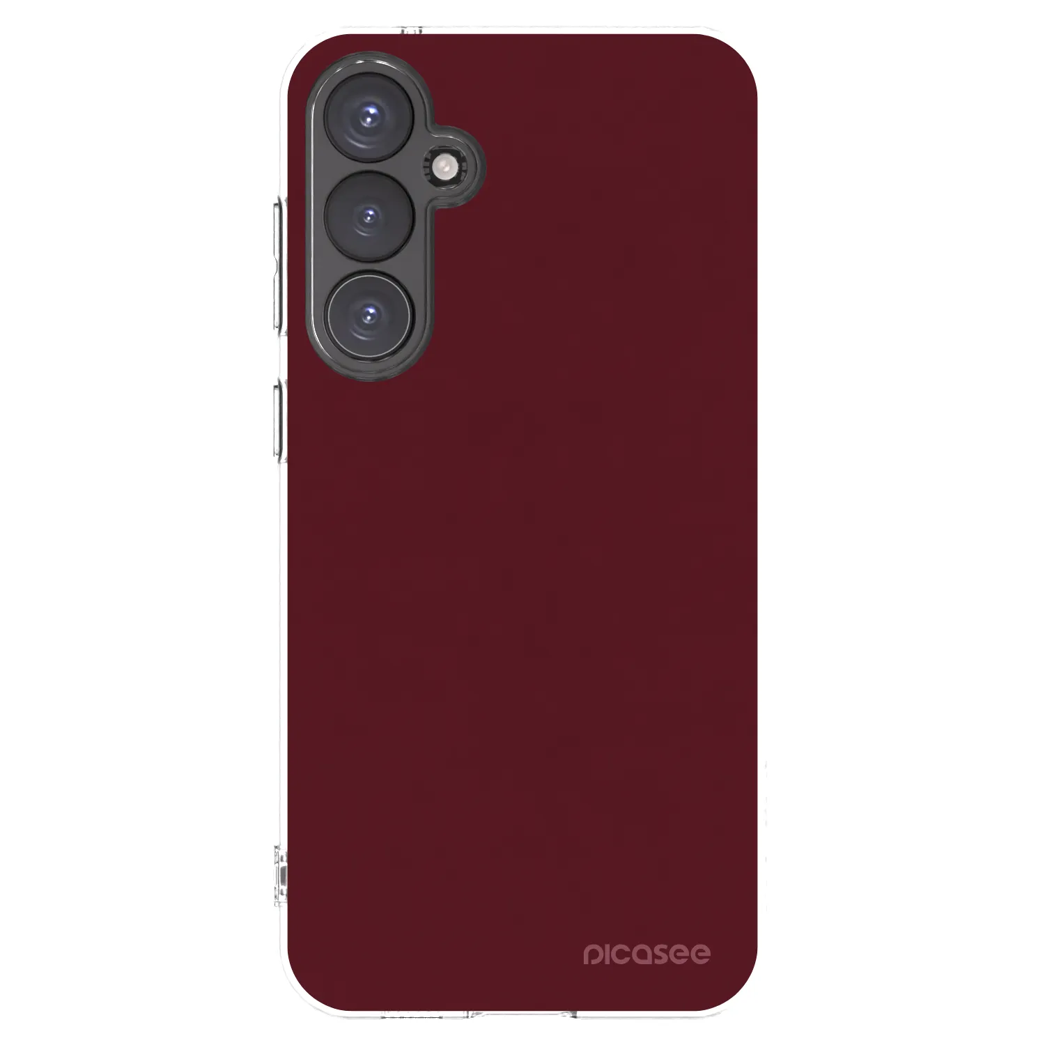 Picasee διαφανής θήκη σιλικόνης Samsung Galaxy S23 FE S711B - Burgundy red