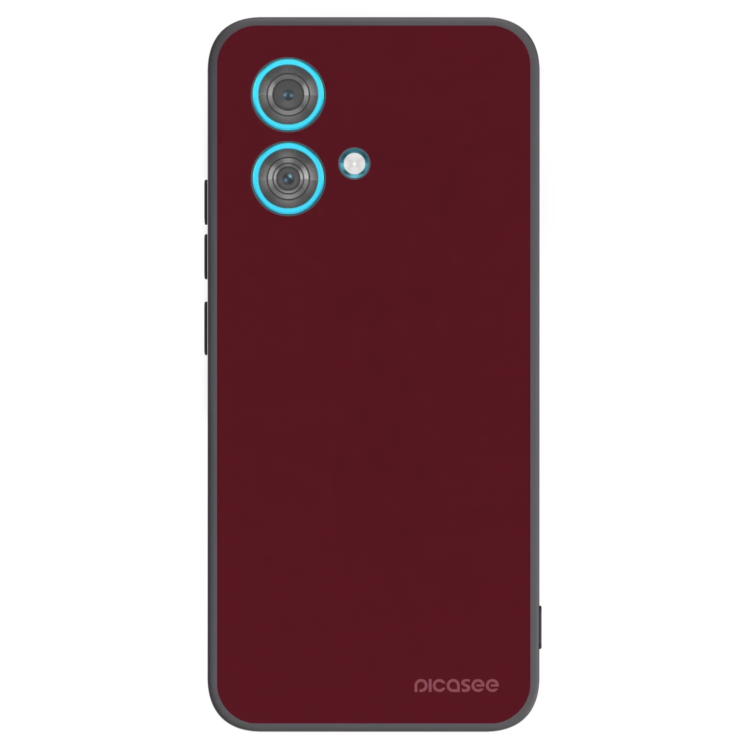 Picasee Μαύρη θήκη σιλικόνης για Motorola Edge 40 Neo - Burgundy red