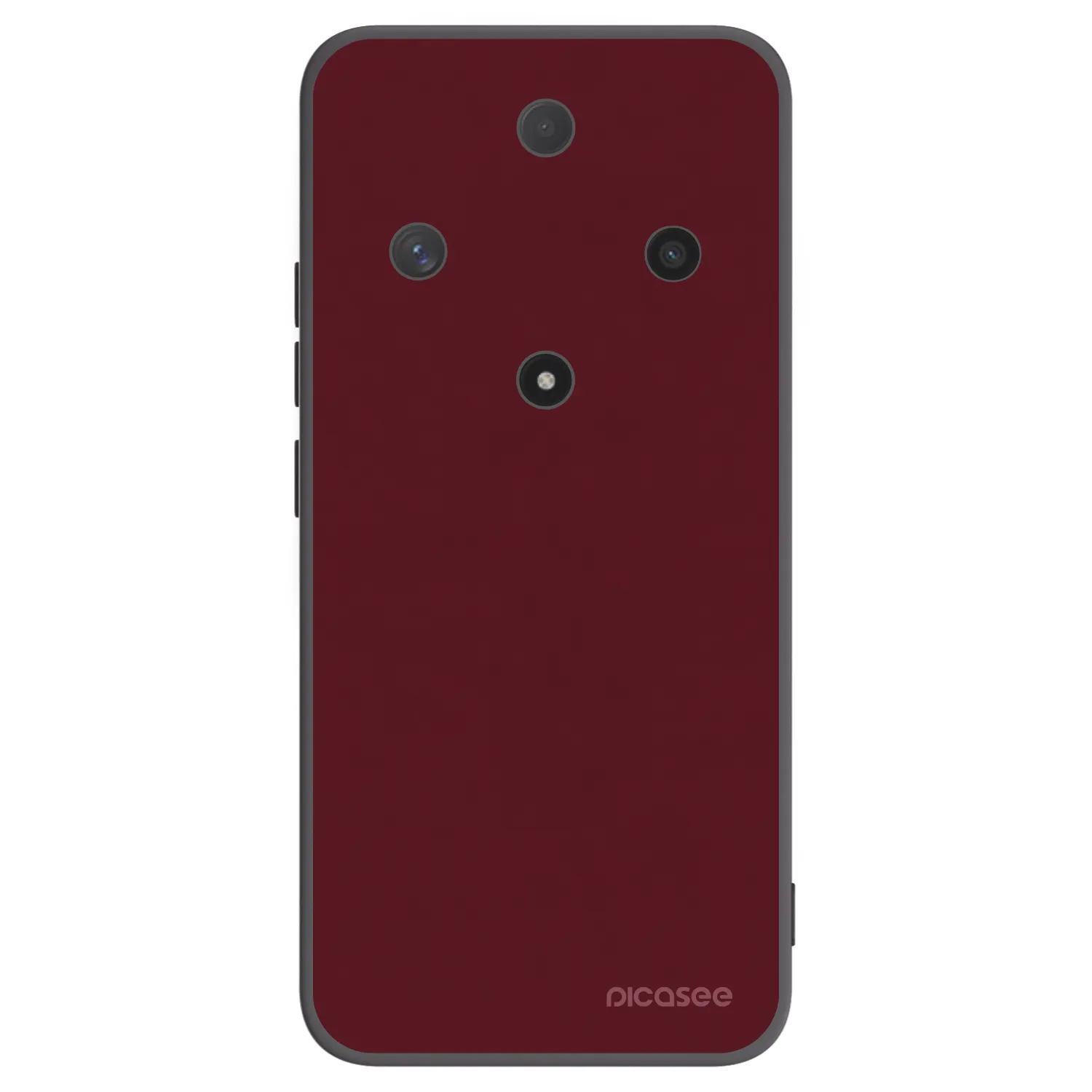 Picasee Μαύρη θήκη σιλικόνης για Honor Magic6 Lite 5G - Burgundy red
