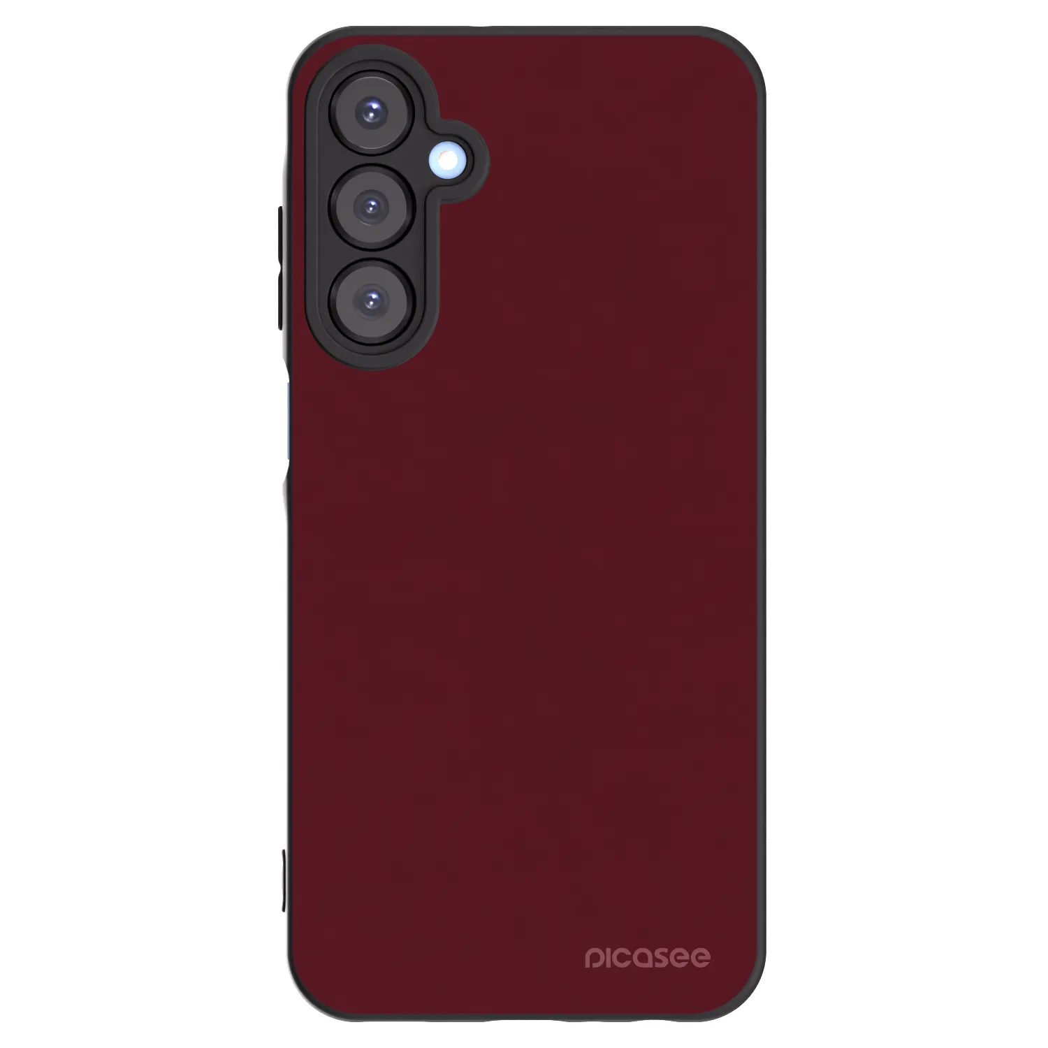 Picasee Μαύρη θήκη σιλικόνης για Samsung Galaxy A25 A256B 5G - Burgundy red