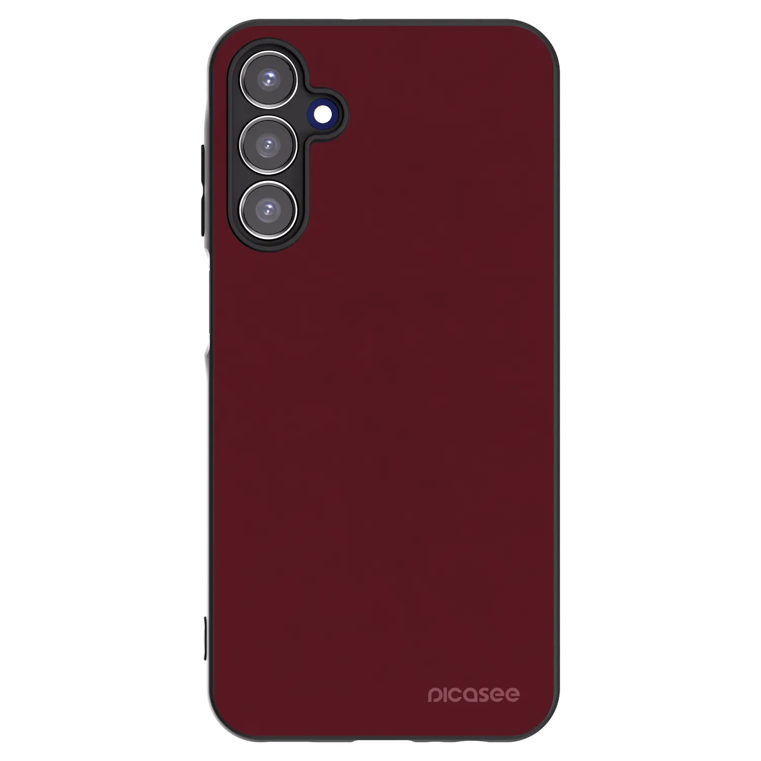 Picasee Μαύρη θήκη σιλικόνης για Samsung Galaxy A15 A155F 4G - Burgundy red