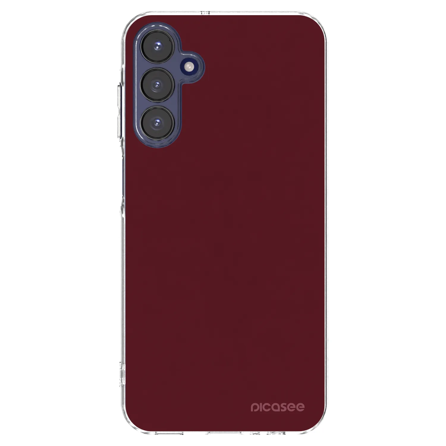 Picasee διαφανής θήκη σιλικόνης Samsung Galaxy A15 A155F 4G - Burgundy red