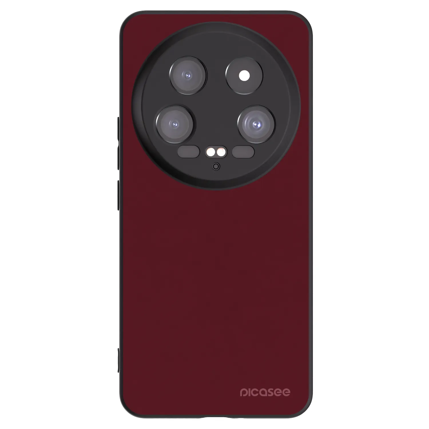 Picasee Μαύρη θήκη σιλικόνης για Xiaomi 14 Ultra - Burgundy red