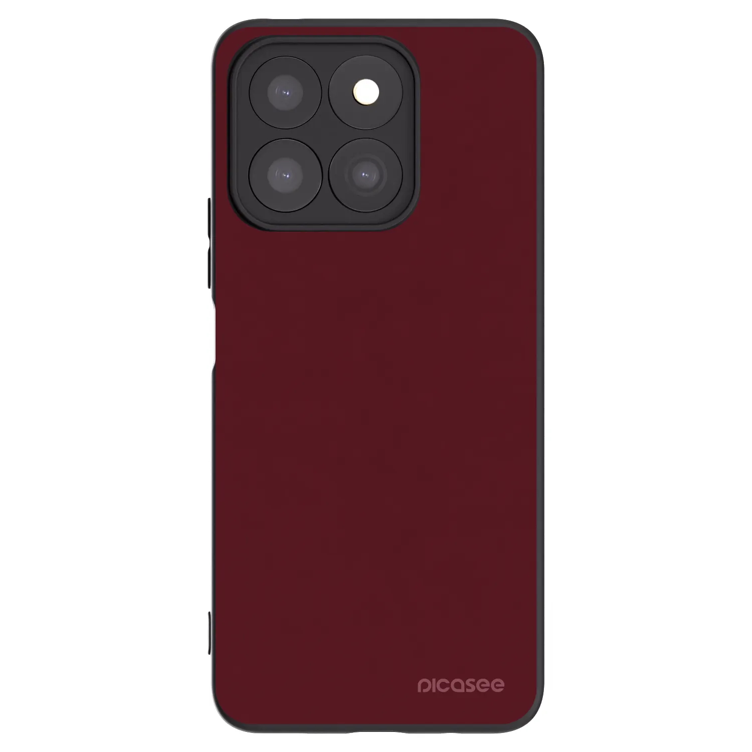 Picasee Μαύρη θήκη σιλικόνης για Honor X8b - Burgundy red