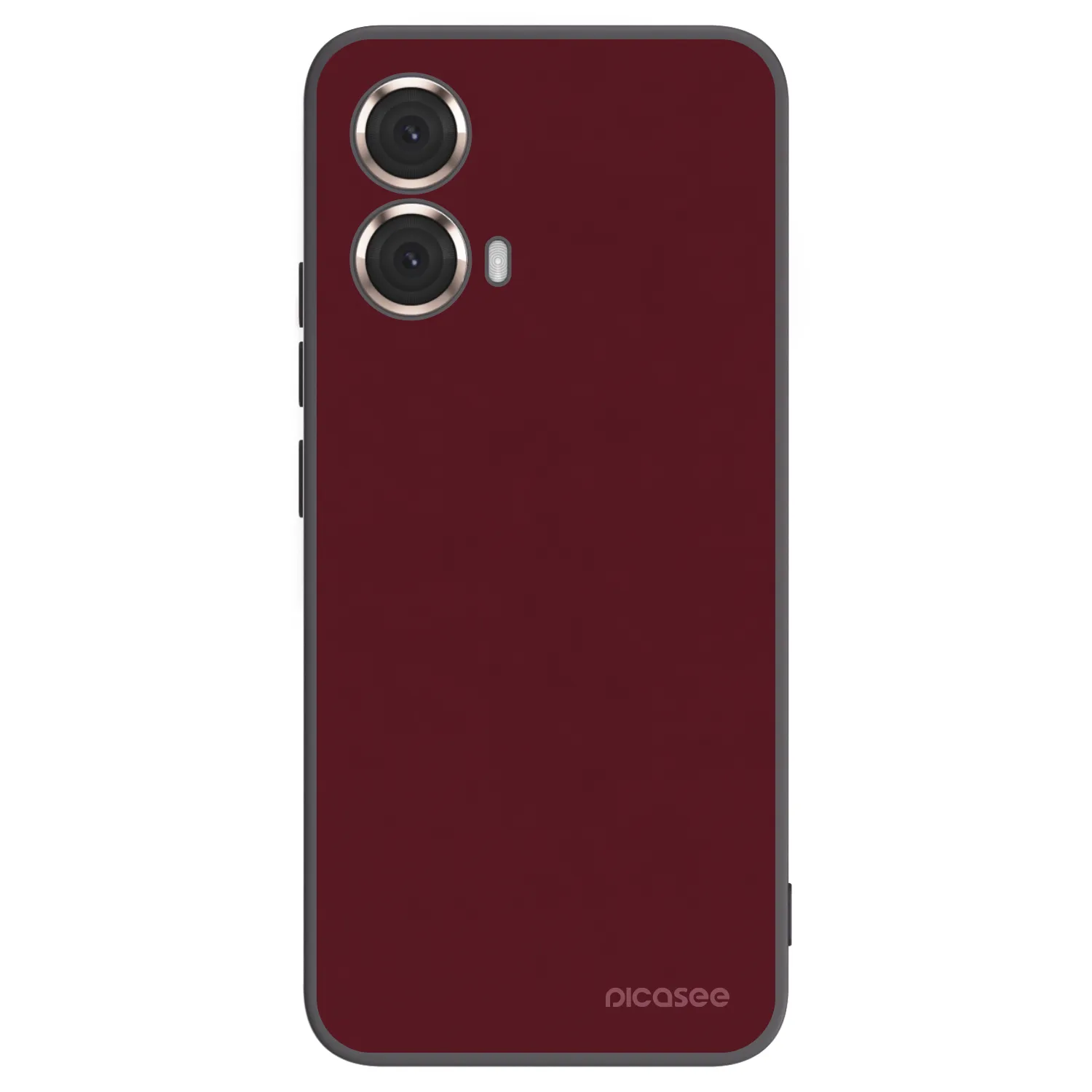 Picasee Μαύρη θήκη σιλικόνης για Motorola Moto G85 - Burgundy red