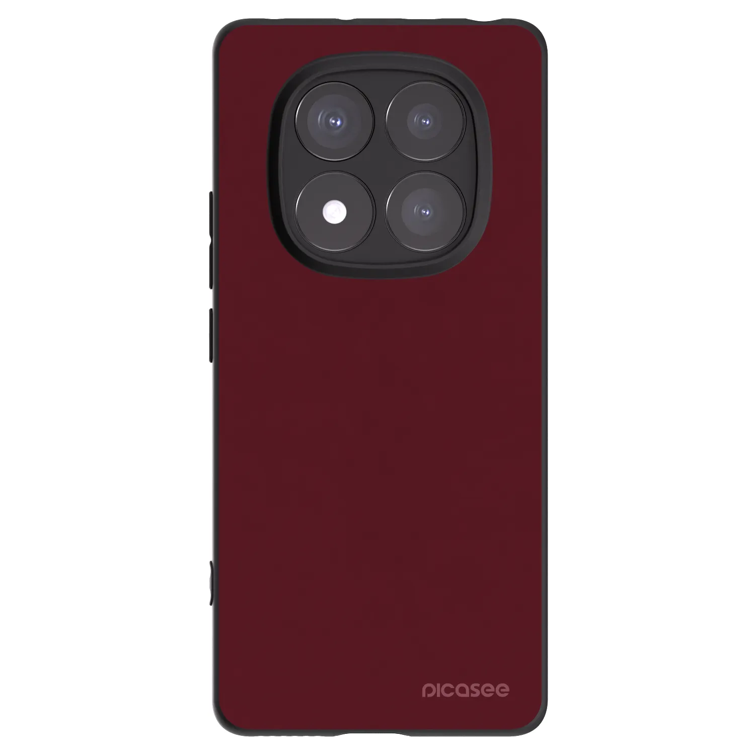 Picasee Μαύρη θήκη σιλικόνης για Xiaomi Redmi Note 14 Pro 5G - Burgundy red