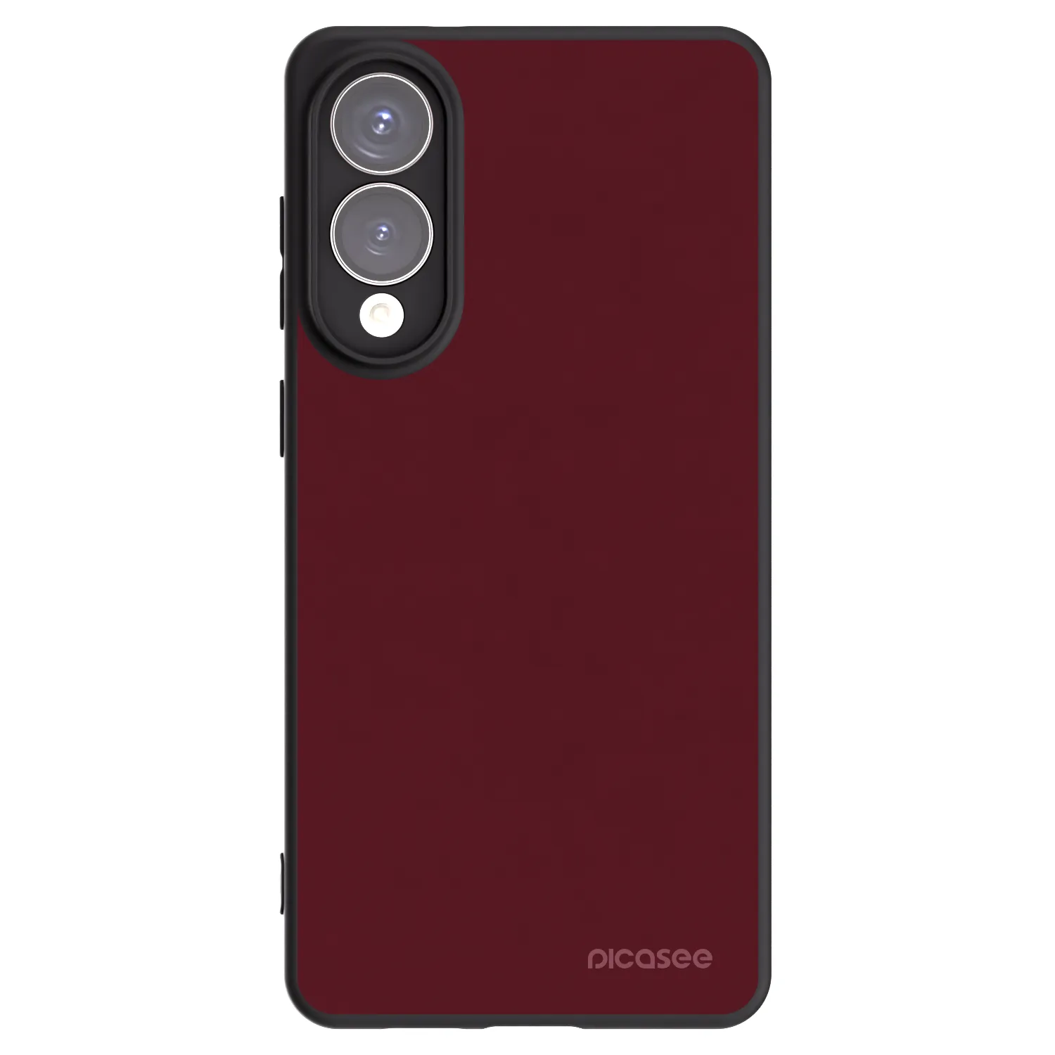 Picasee Μαύρη θήκη σιλικόνης για Samsung Galaxy S25 Edge 5G - Burgundy red