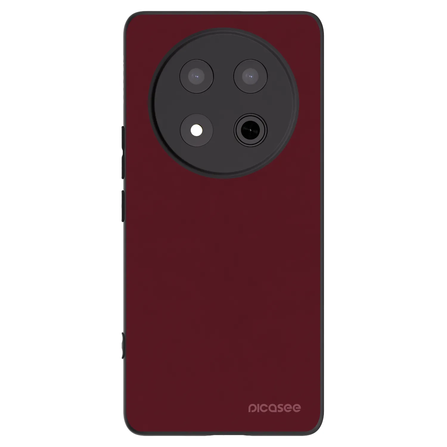 Picasee Μαύρη θήκη σιλικόνης για Honor Magic7 Lite 5G - Burgundy red