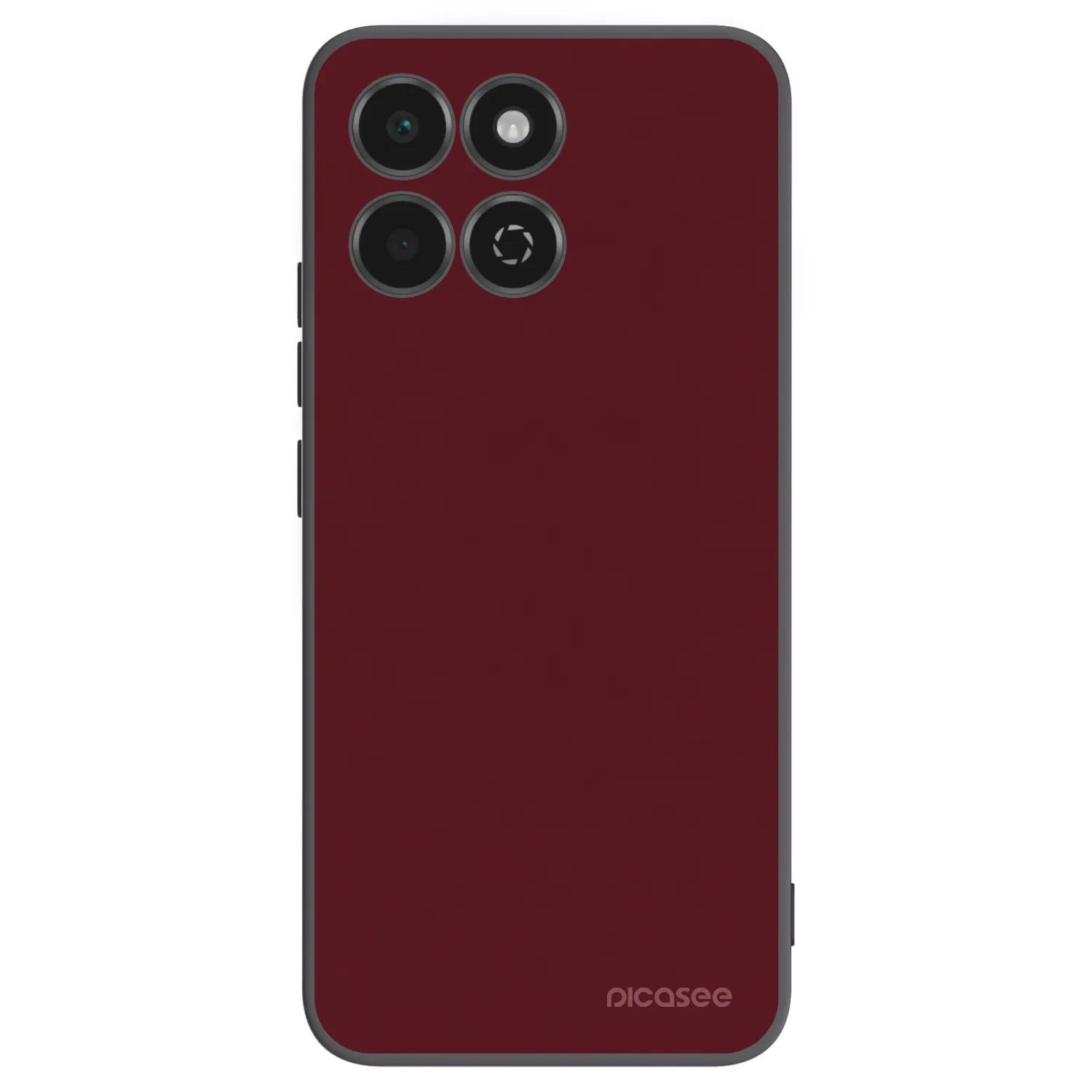 Picasee Μαύρη θήκη σιλικόνης για Honor 200 Smart 5G - Burgundy red