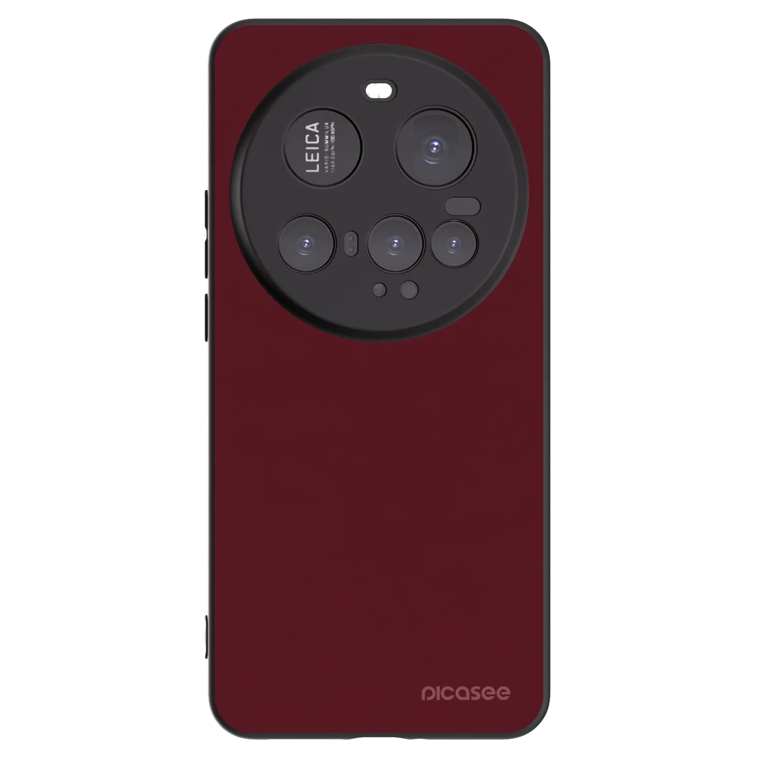 Picasee Μαύρη θήκη σιλικόνης για Xiaomi 15 Ultra - Burgundy red