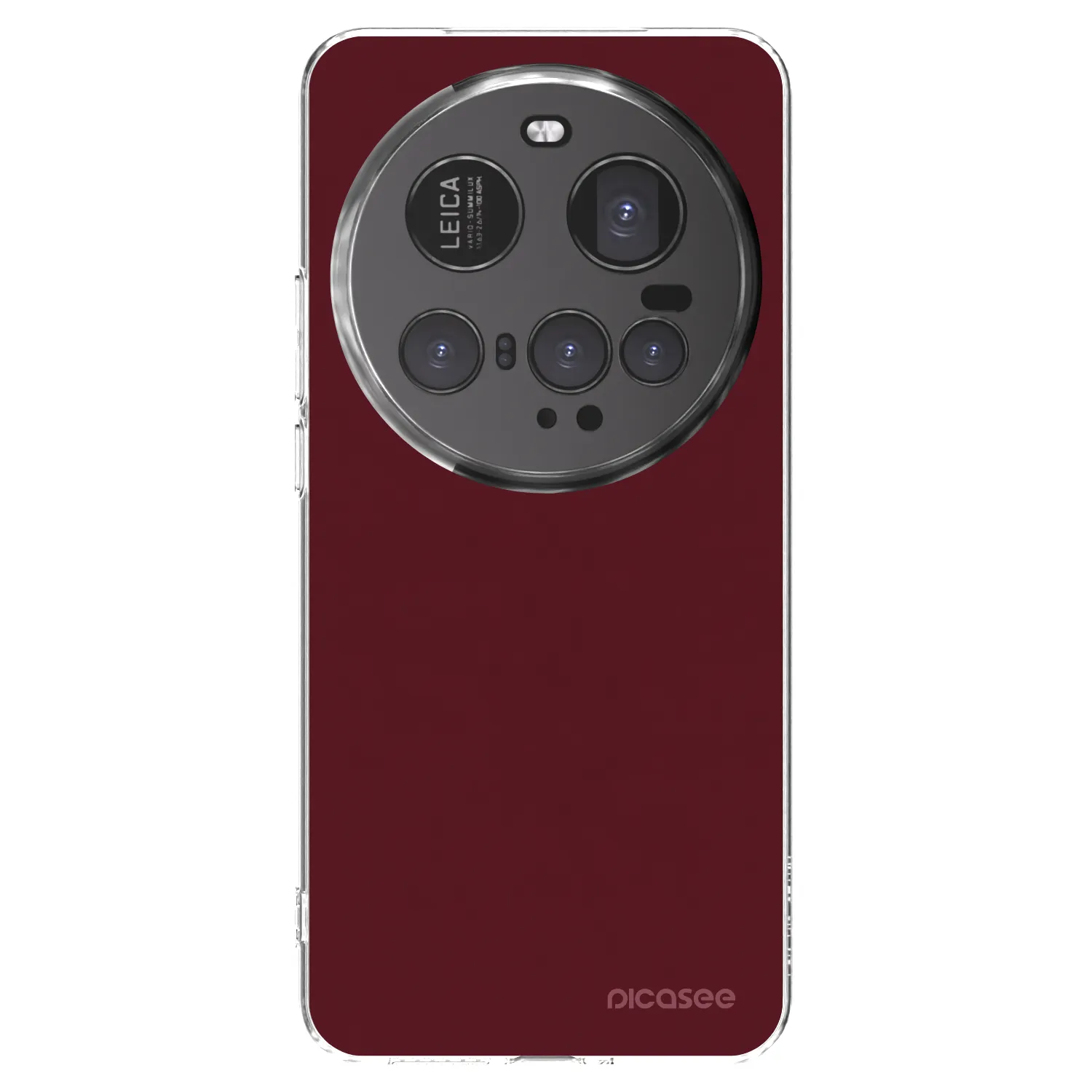 Picasee διαφανής θήκη σιλικόνης Xiaomi 15 Ultra - Burgundy red