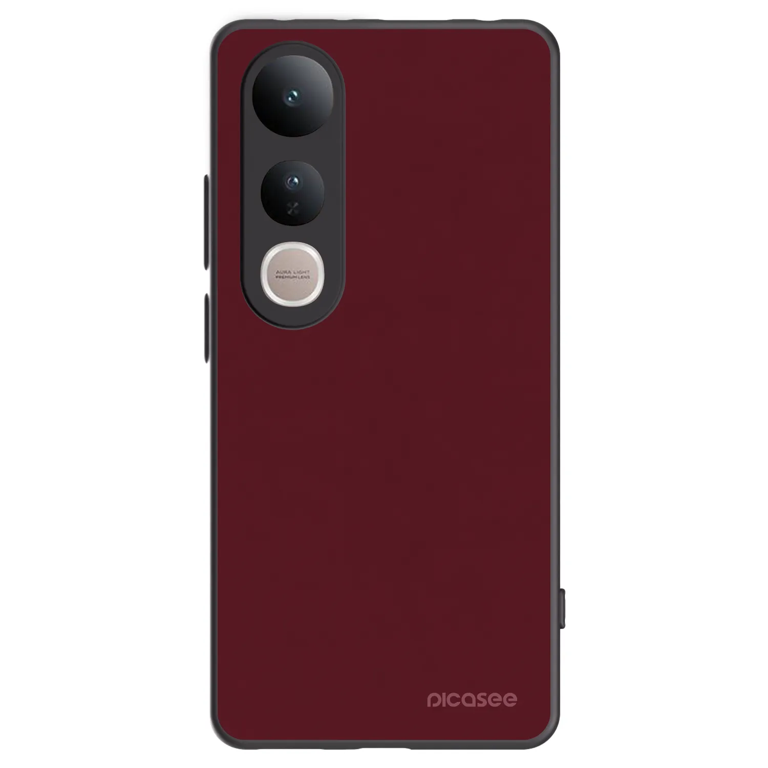 Picasee Μαύρη θήκη σιλικόνης για Vivo V50 Lite 5G - Burgundy red